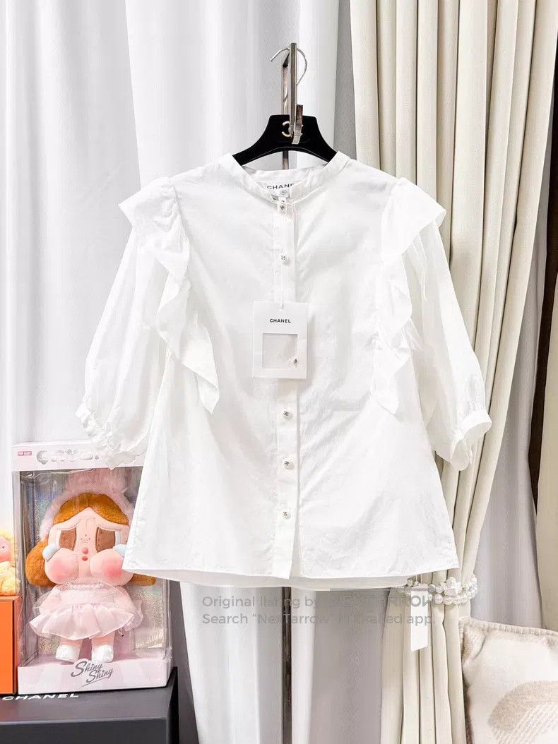 Chanel Chanel Dark lace long-sleeved shirt Size XS / US 0-2 / IT 36-38 - 1 Thumbnail