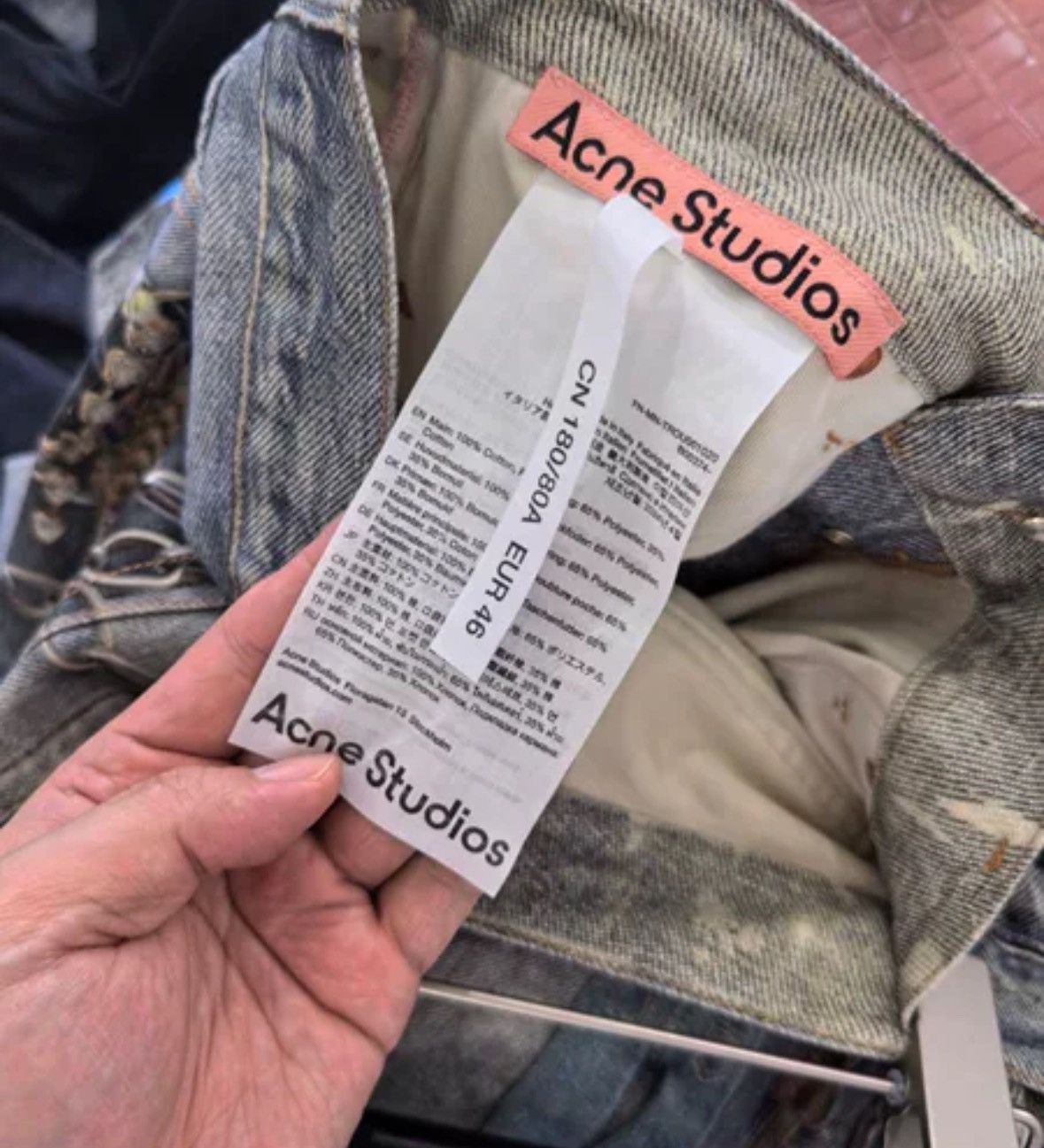 Acne Studios Acne Studios 3D Digital Printed Jeans Size US 44 / EU 60 - 3 Thumbnail