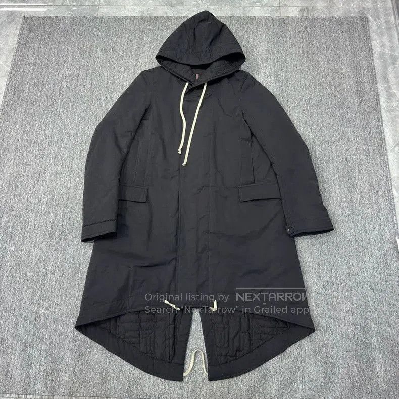 Rick Owens Rick Owens Fishtail coat cotton-padded jacket. Size US S / EU 44-46 / 1 - 1 Thumbnail