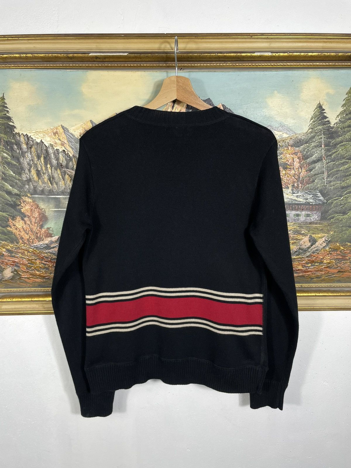 Burberry × Designer Burberry Black Jumper Sweater Knitwear Pull Old Money Luxury Size S / US 4 / IT 40 - 8 Thumbnail