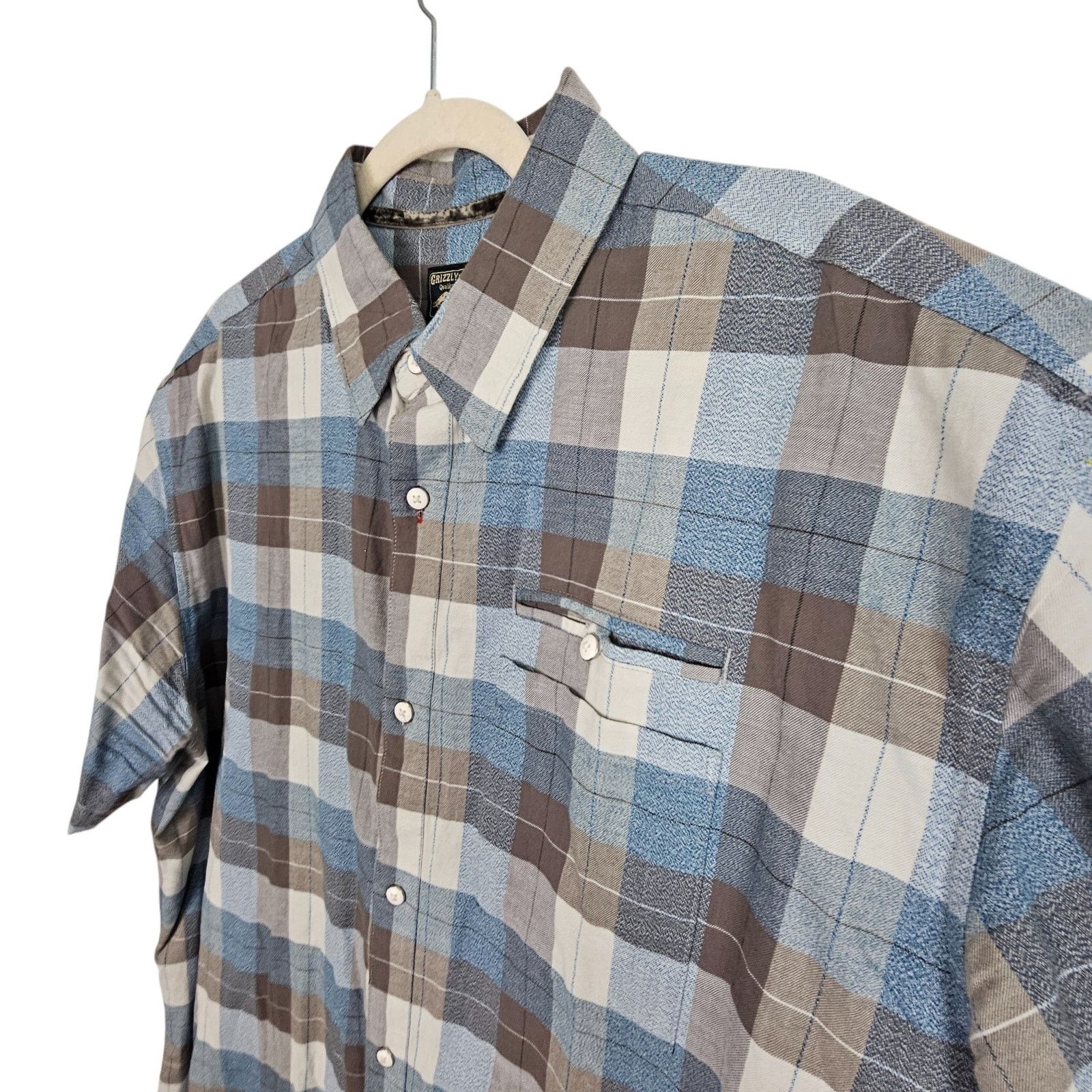 Dakota Grizzly Grizzly Mountain Mens Checker Button Shirt Size XXL Gorpcore Size US XXL / EU 58 / 5 - 5 Thumbnail