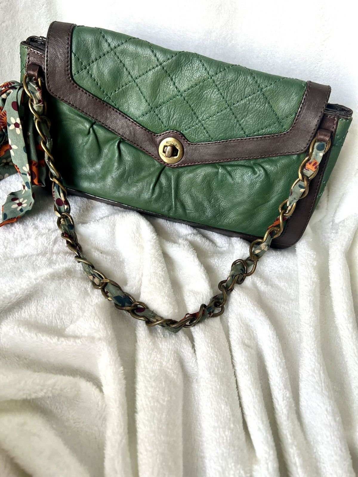Moschino Moschino “Chain Scarf Green” Shoulder Bag Size ONE SIZE - 7 Thumbnail
