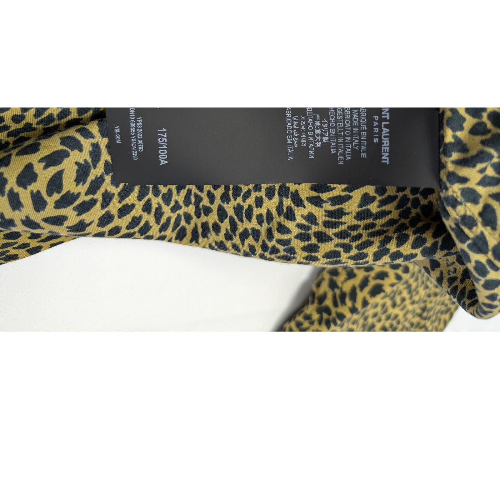 Saint Laurent Paris o1rshd1 Leopard Print Hawaiian Short-Sleeve Shirt in Black Size US XL / EU 56 / 4 - 19 Thumbnail