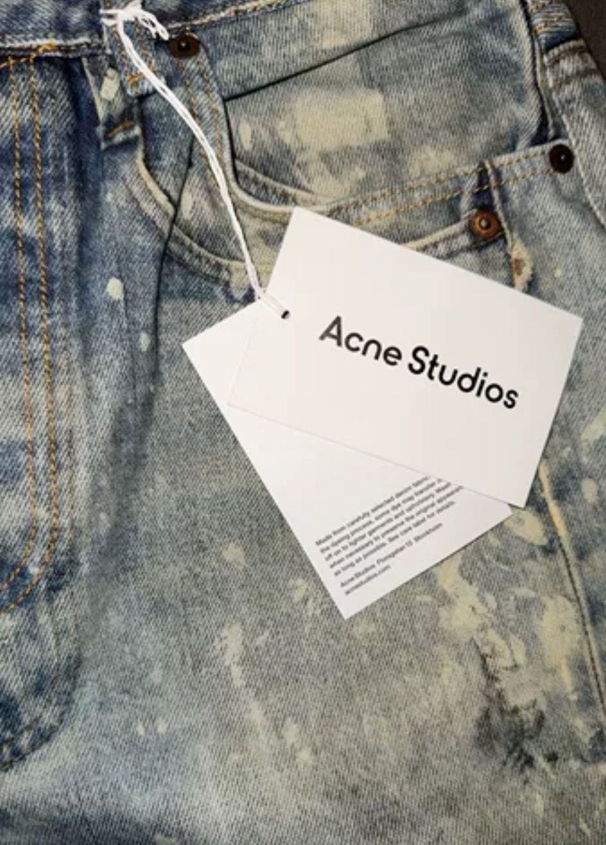 Acne Studios Acne studios Splash-ink jeans 2412-Nextarrow Size US 44 / EU 60 - 3 Thumbnail