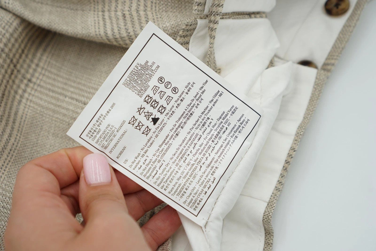 Suitsupply Men Suitsupply Pants Beige Wool Silk & Linen Size UK/US32 Size 34S - 7 Thumbnail