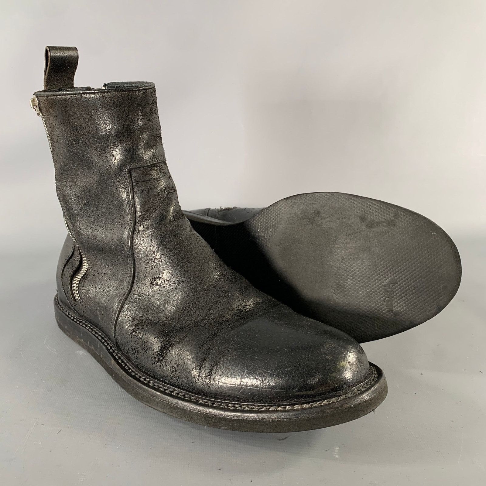 Other SEI OTTO Size 10 Black Solid Leather Chelsea Boots Size US 10 / EU 43 - 5 Thumbnail