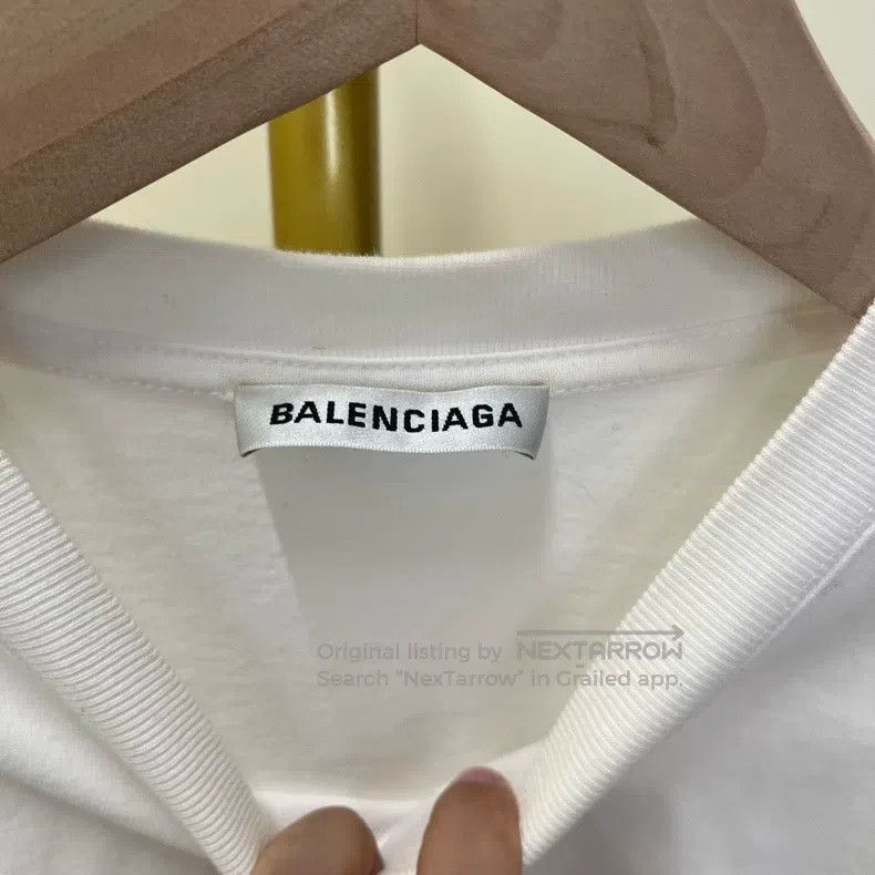 Balenciaga Balenciaga White Band Logo Printed Short Sleeve Size US XS / EU 42 / 0 - 5 Thumbnail