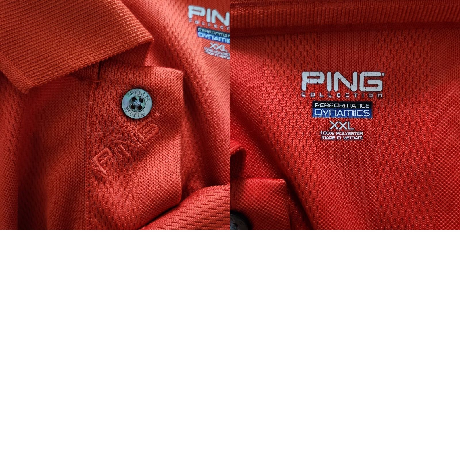 Vintage Ping Polo Shirt Mens XXL Burnt Orange Performance Dynamics Collection Golf Shirt Size US XXL / EU 58 / 5 - 8 Thumbnail