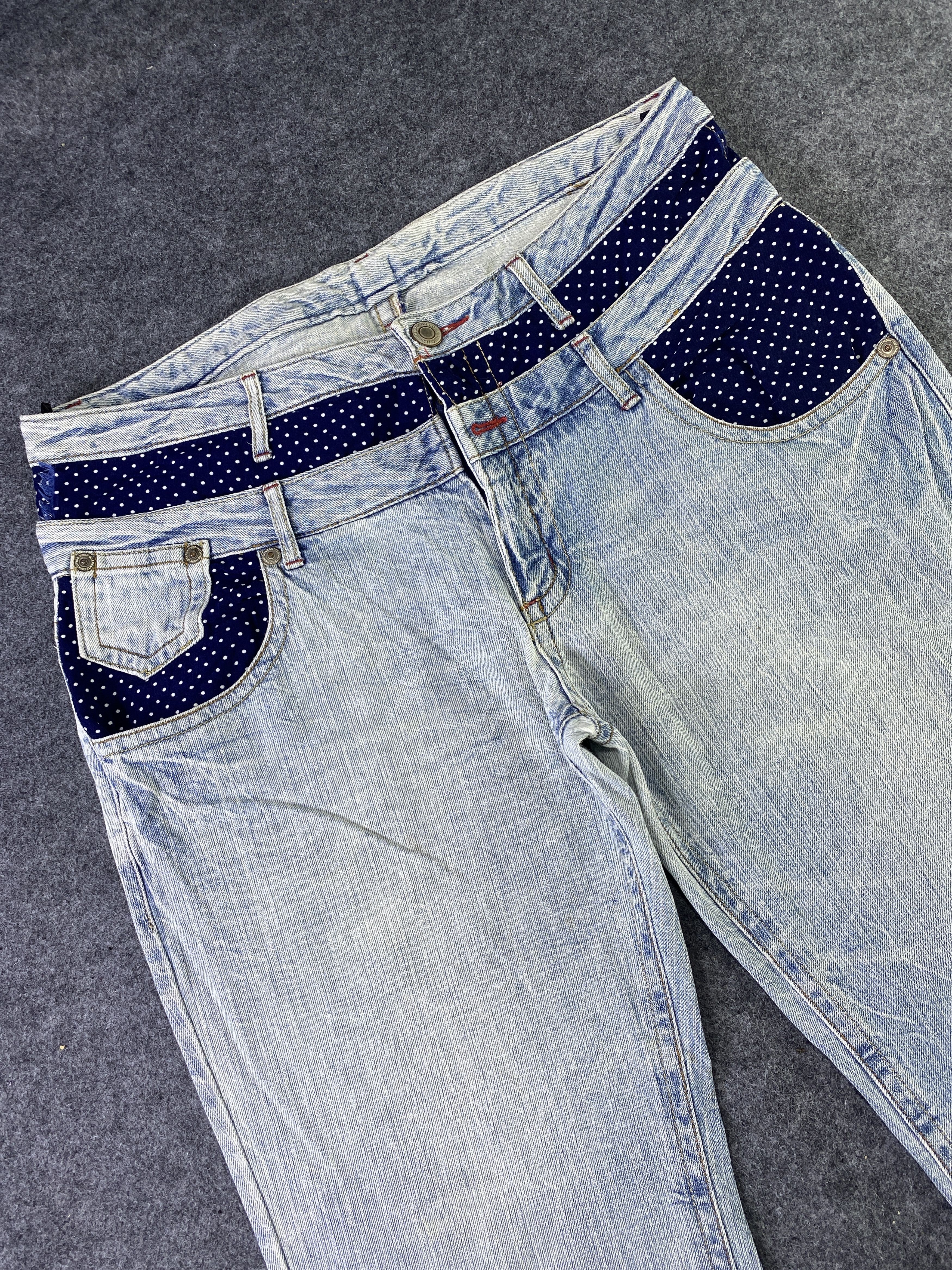 Japanese Brand Japanese Brand Blue Wash Jeans - J892 Size 37" - 5 Thumbnail