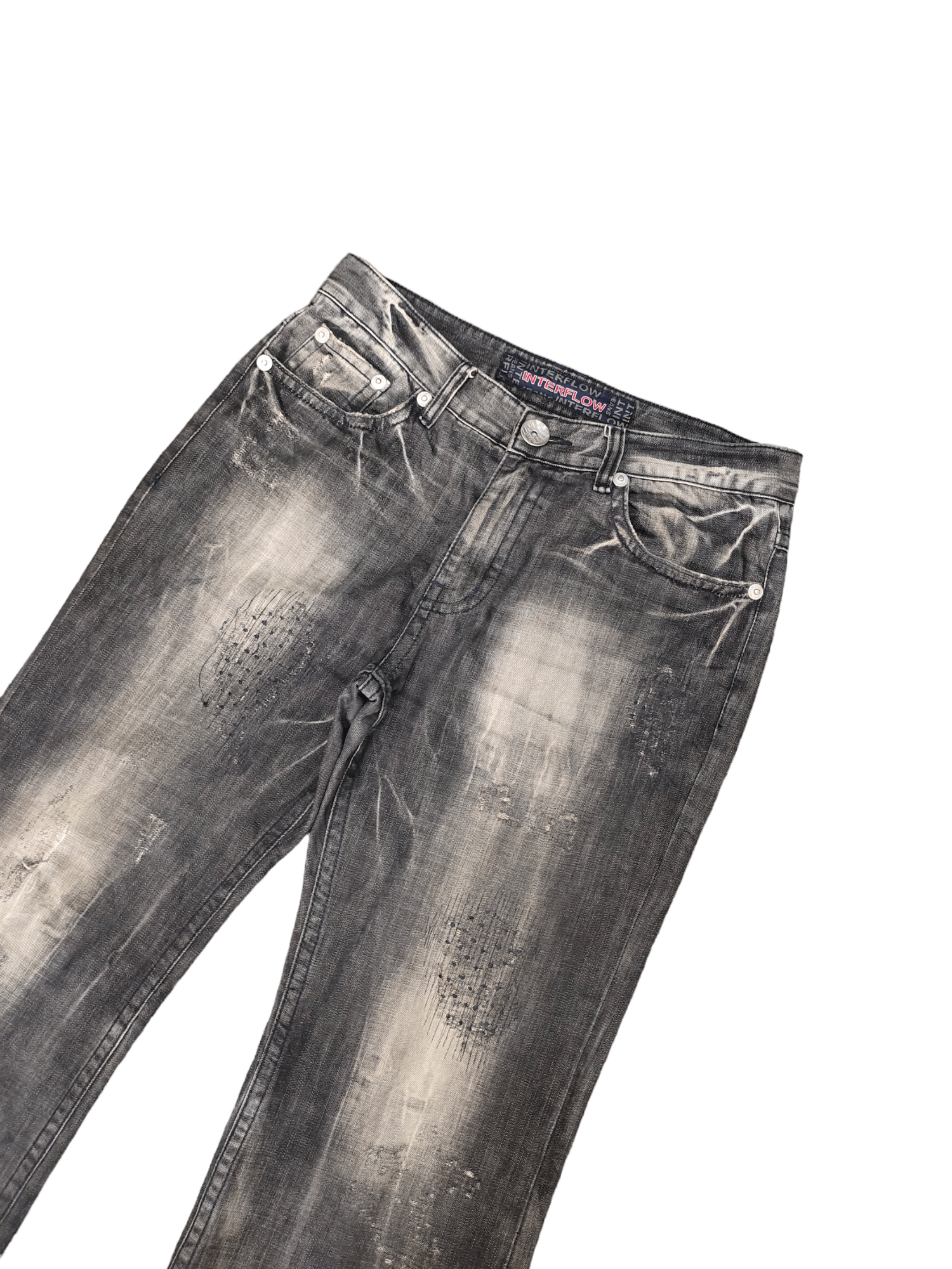 Hysteric Glamour Wide Leg Jeans Interflow Clawmark Denim Jeans Size US 32 / EU 48 - 6 Thumbnail