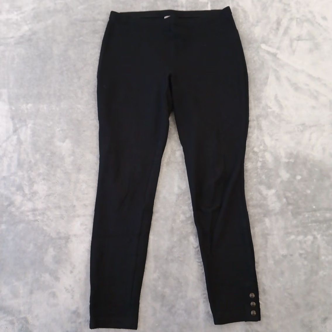 J. Jill J.Jill Pants Womens Small Black Skinny Pull On Stretch Ankle 30x26 Mid Rise Size 28" / US 6 / IT 42 - 2 Thumbnail
