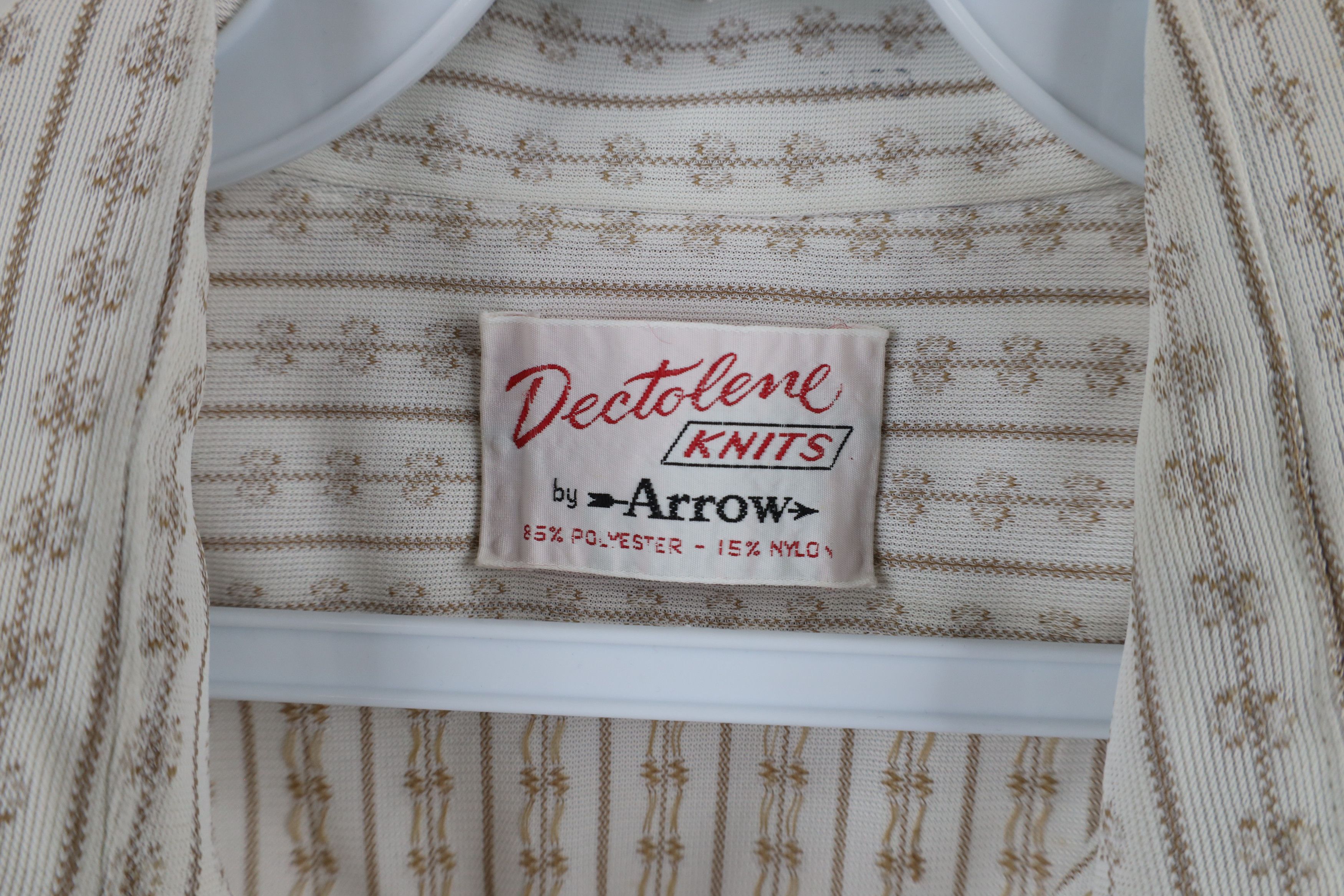 Vintage Vintage 70s Streetwear Knit Collared Button Shirt USA Size US M / EU 48-50 / 2 - 9 Thumbnail