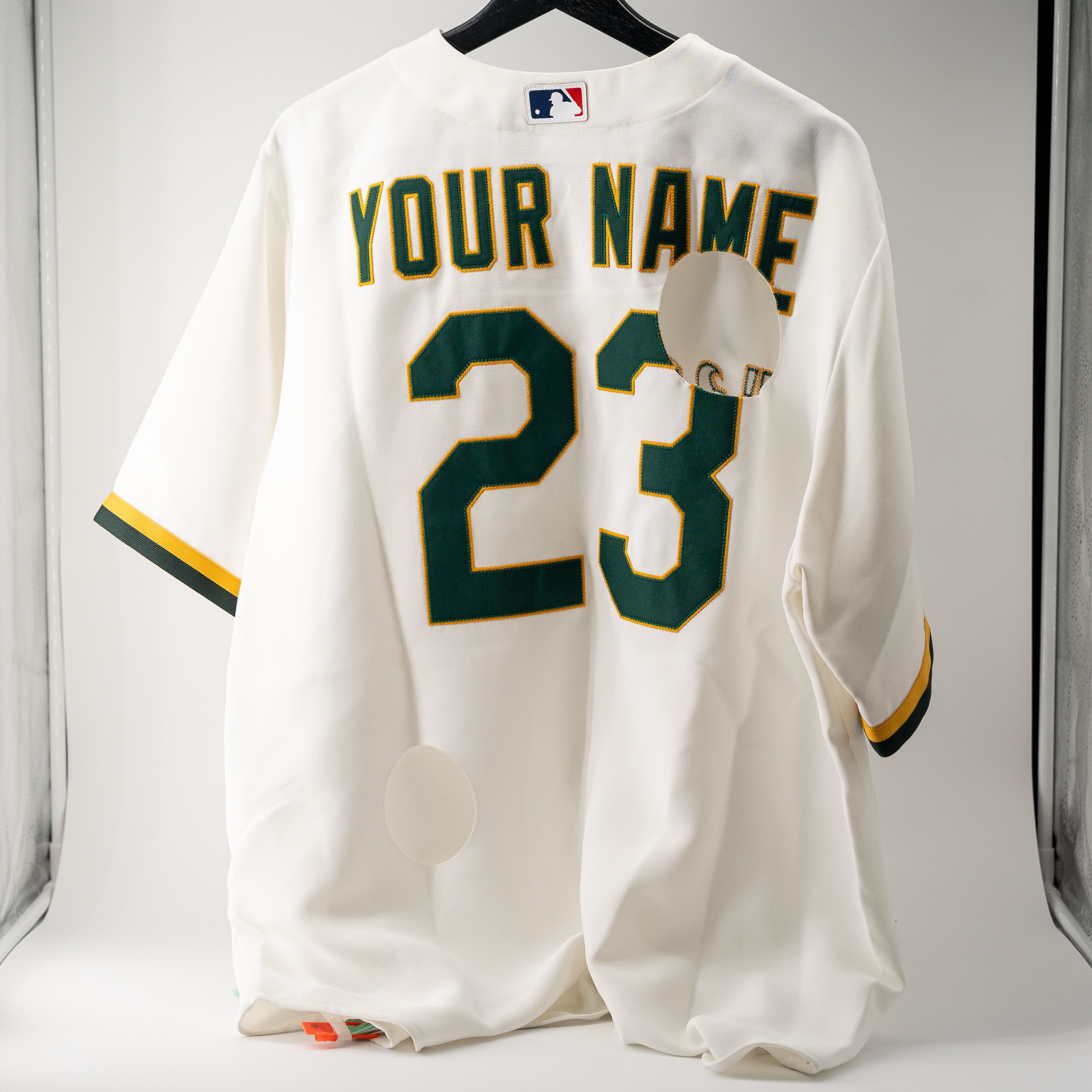 Off-White S - Off-White Oakland Athletics MLB Top Jersey Green Yellow Size US S / EU 44-46 / 1 - 2 Thumbnail