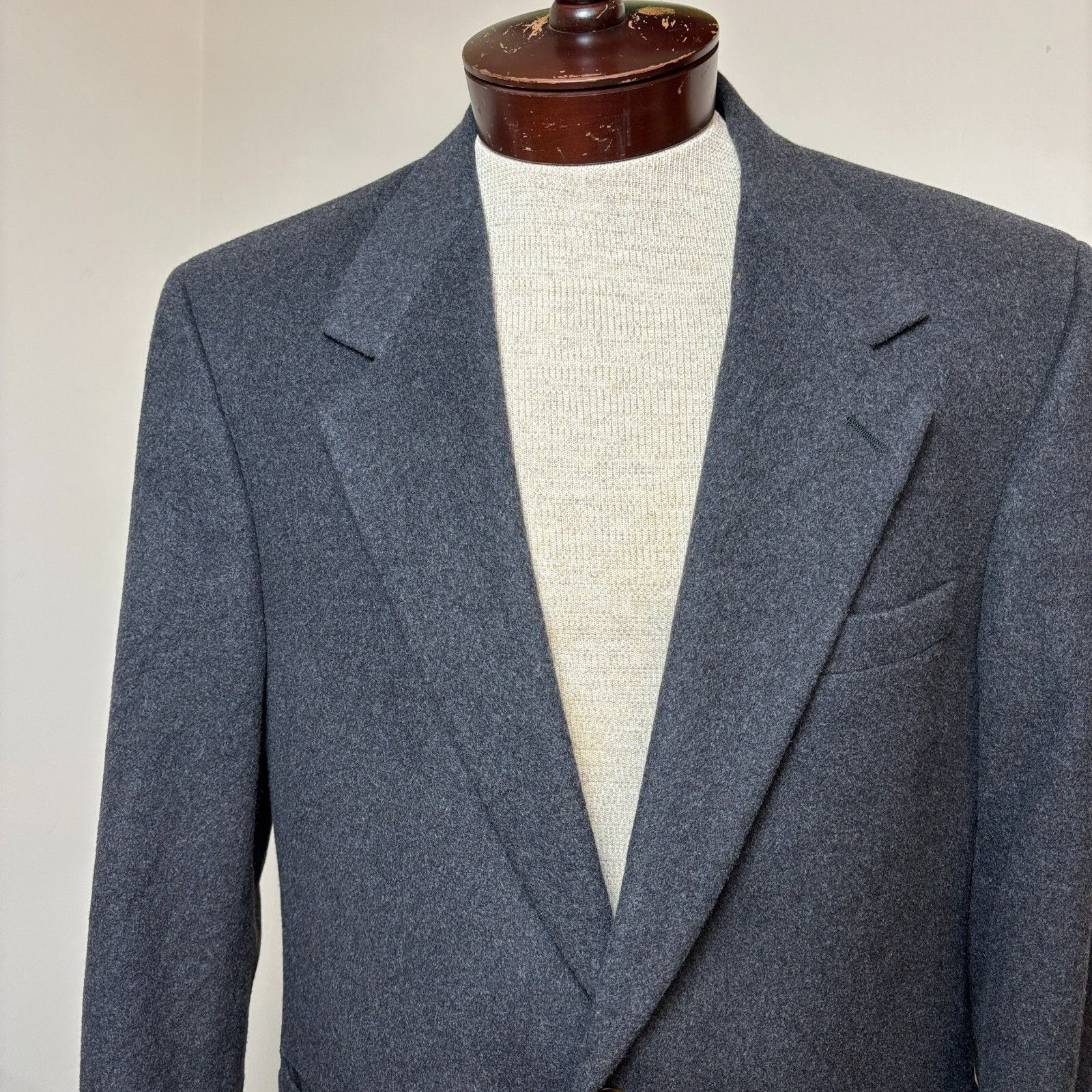 Bill Blass Bill Blass Men's 42R Charcoal Gray Sport Coat Blazer Baby So Size 42R - 2 Thumbnail