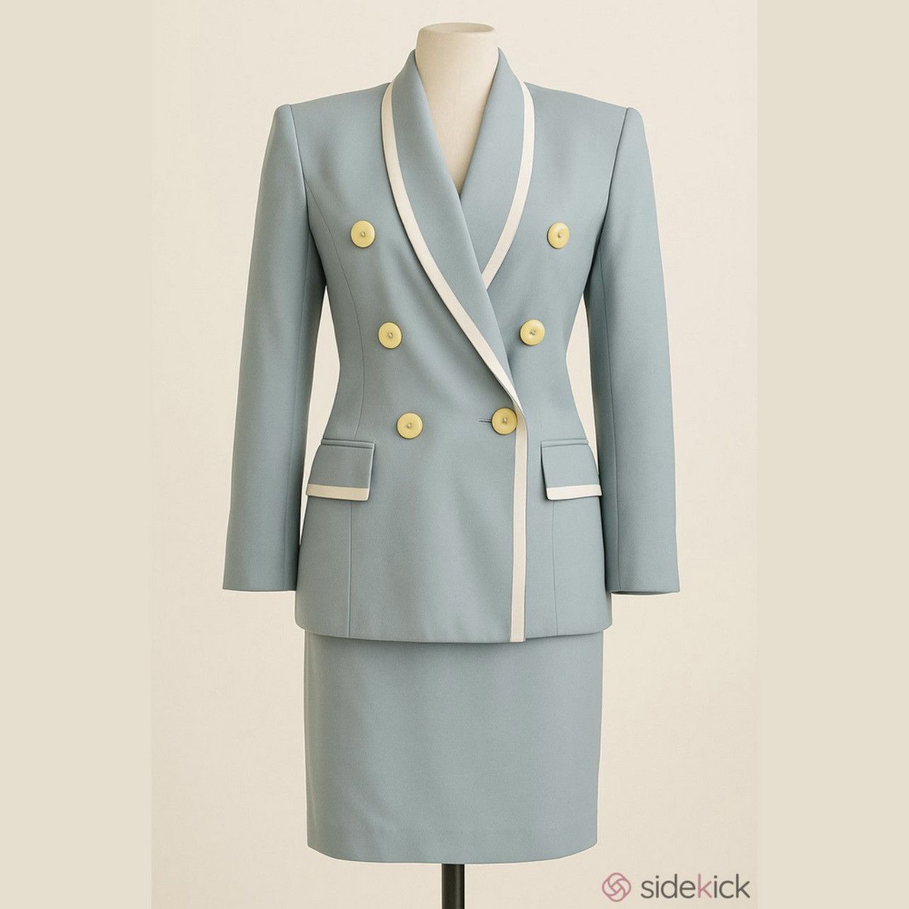 Dior Vintage 80s Christian Dior tonal skirt suit 10 Size L / US 10 / IT 46 - 1 Thumbnail