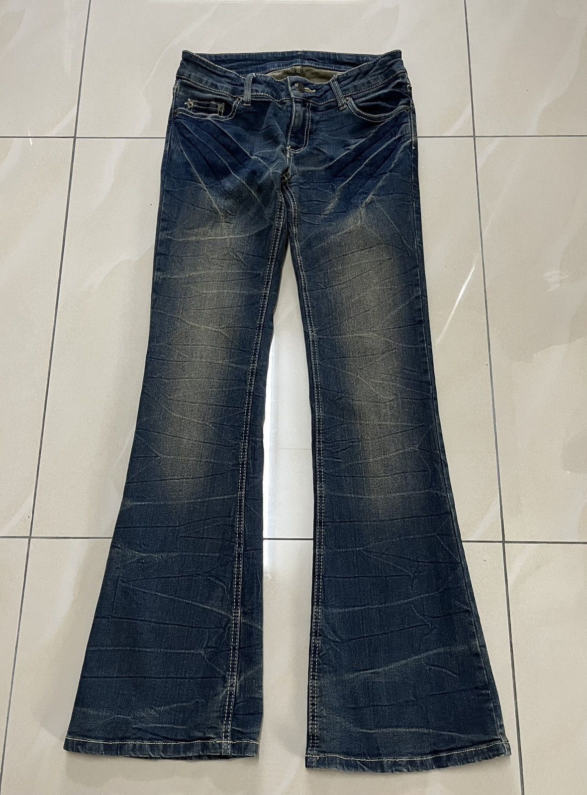 Hysteric Glamour Flare Jeans Japanese mud rusty thunder skinny low rise Size US 27 - 1 Thumbnail