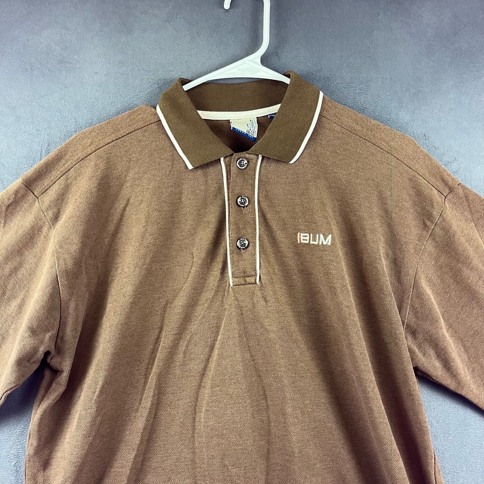 Other VTG BUM Equipment Mens Medium Polo Shirt Waffle Knit Skater Size US M / EU 48-50 / 2 - 2 Thumbnail