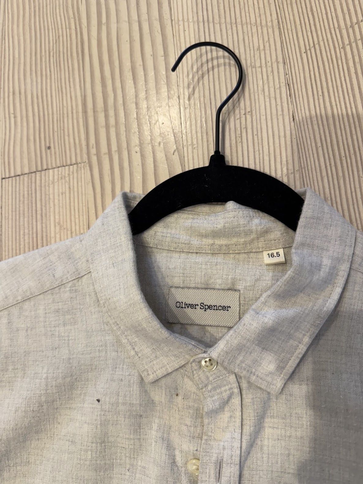 Oliver Spencer dress shirt (natural) Size US XL / EU 56 / 4 - 2 Thumbnail
