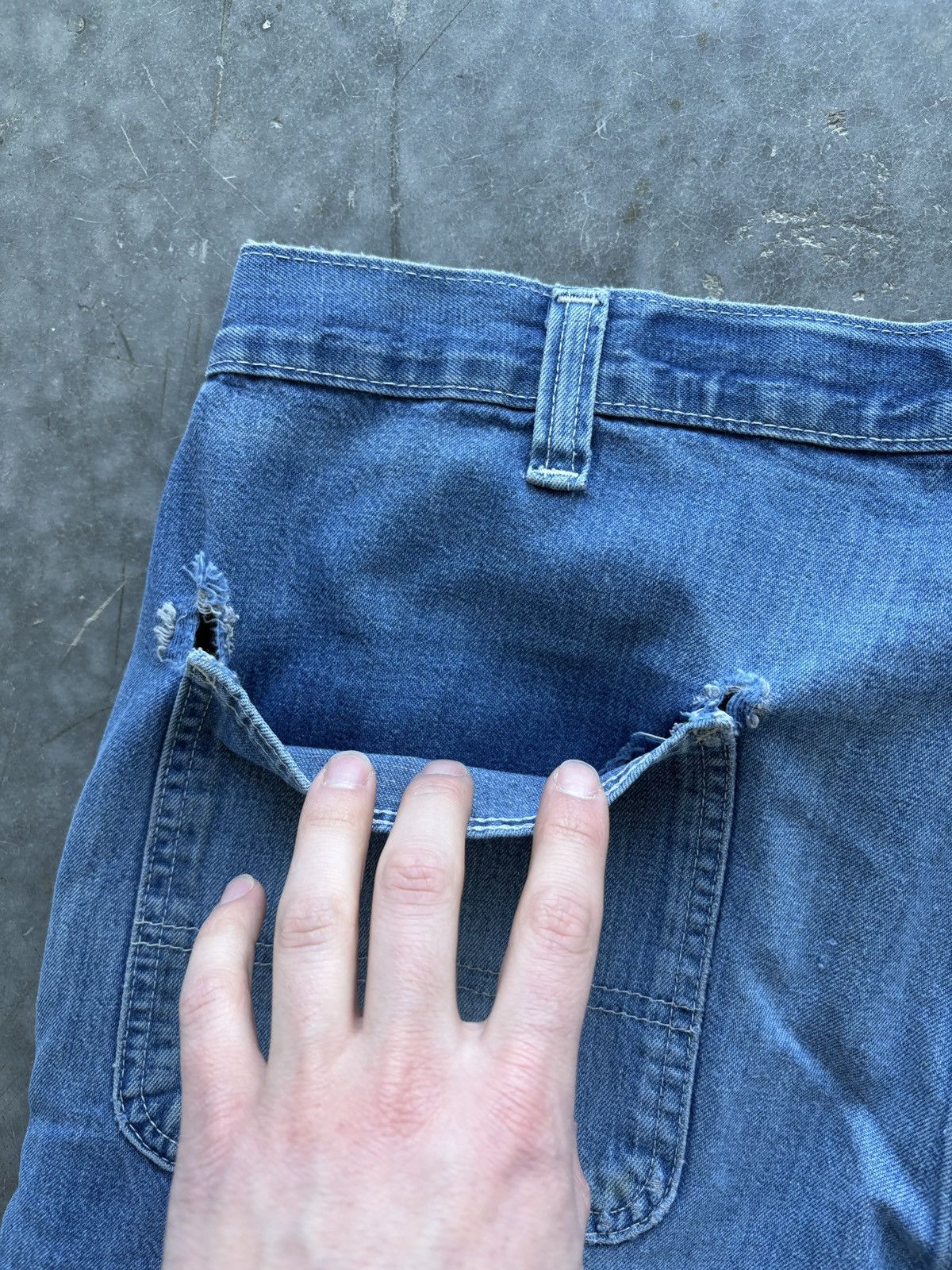 Carhartt Vintage Y2K Carhartt Carpenter Jeans 36x34 Thrashed Faded Size US 36 / EU 52 - 11 Thumbnail