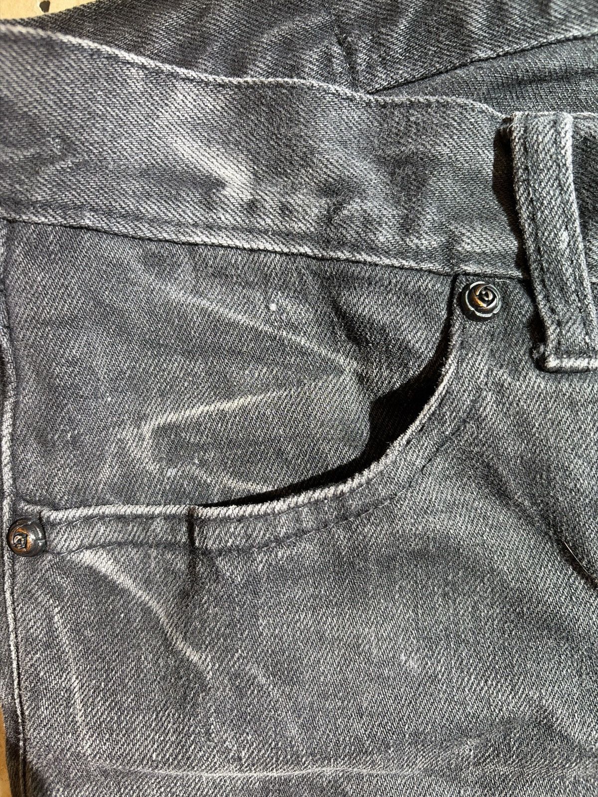 Japanese Brand FUGA Flared Repaired Denim Size US 29 - 3 Thumbnail
