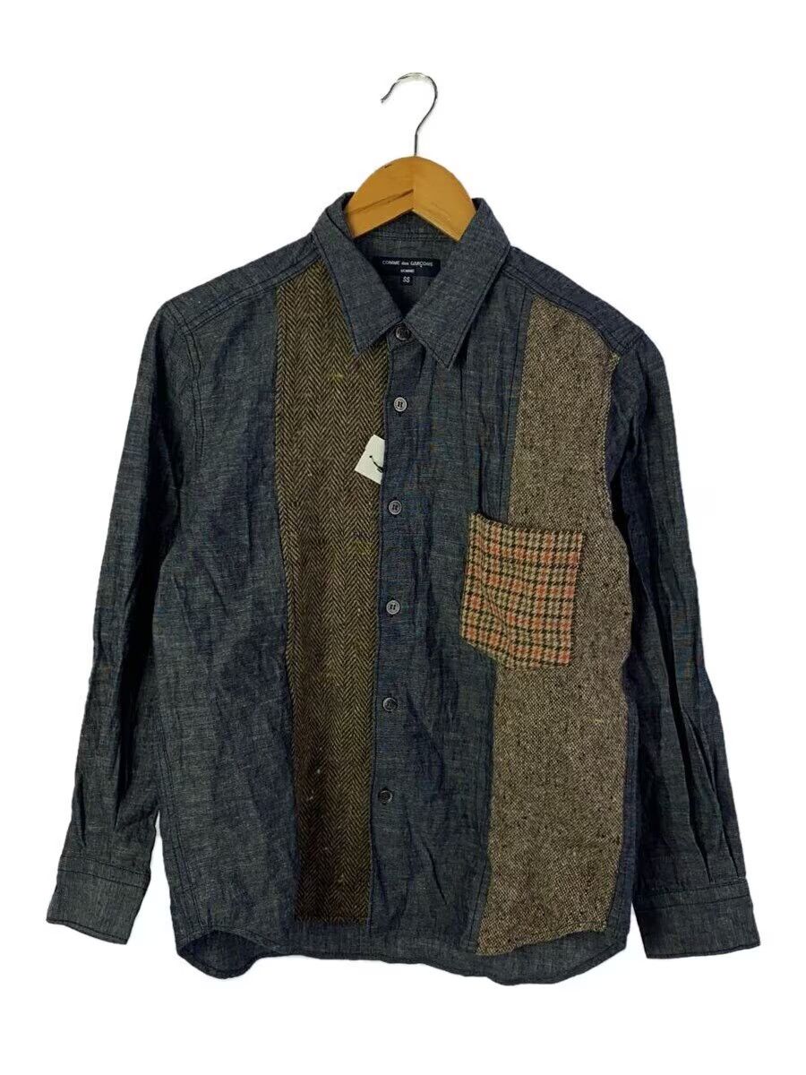 Comme des Garcons × Comme des Garcons Homme Reconstructed Patchwork Button Shirt Size US S / EU 44-46 / 1 - 1 Thumbnail