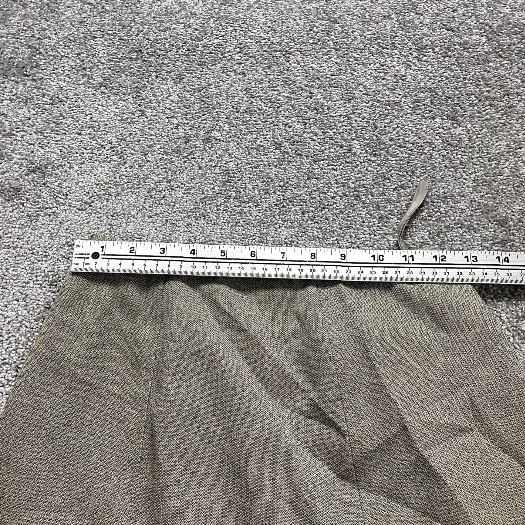 Evan Picone Evan Picone Skirt A-Line Midi Womens Small Taupe Side Zip Lined Work Office Vintage? No (No) Size 42" / US 20 - 5 Thumbnail