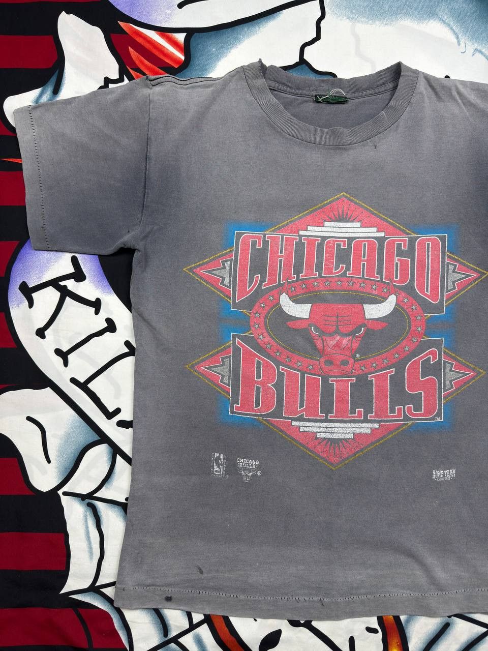NBA 90s rare CHICAGO BULLS Home Game t-shirt basketball Size M Size US M / EU 48-50 / 2 - 2 Thumbnail