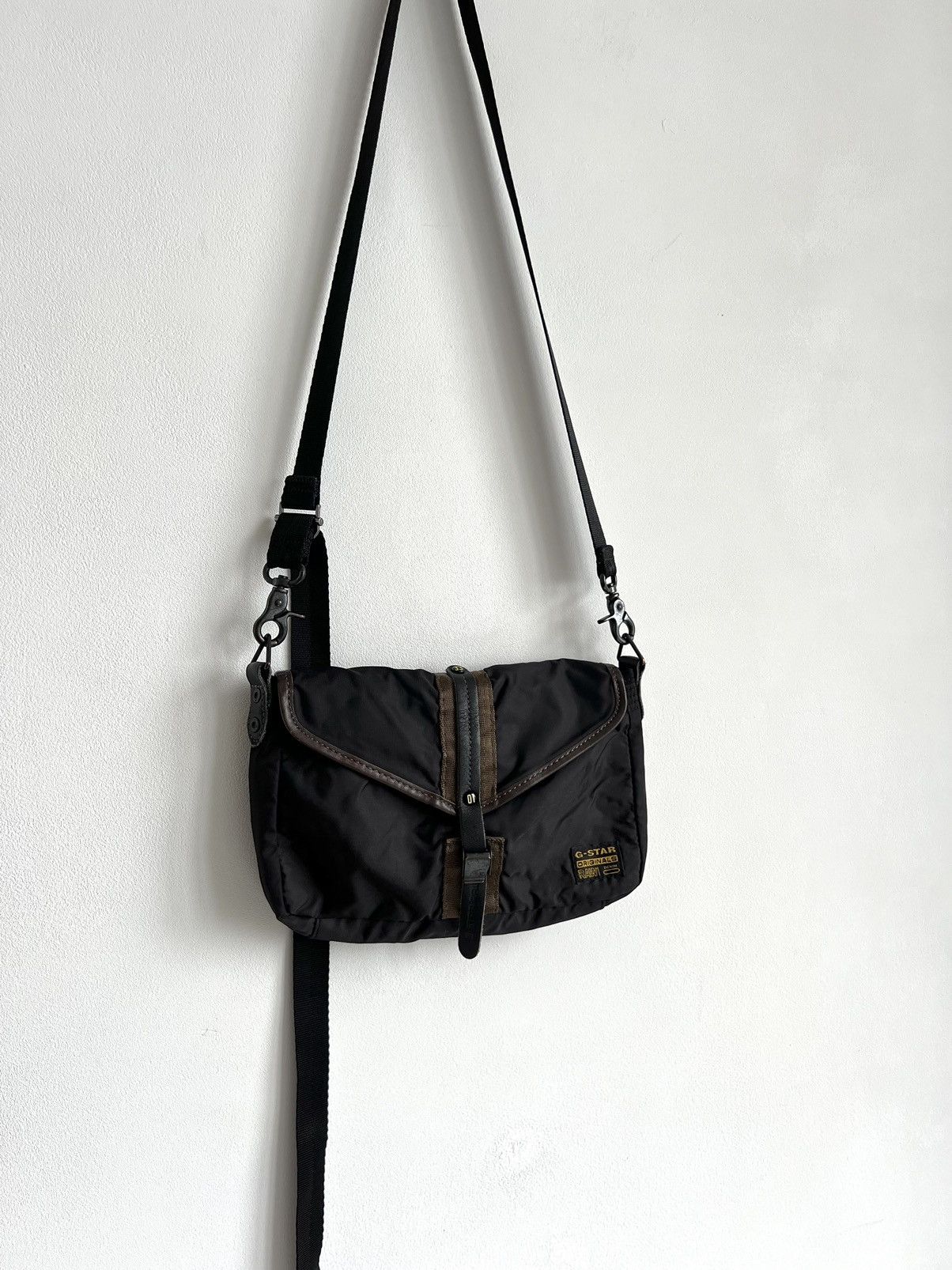 G-Star × Vintage Vintage Y2K G-Star Nylon Messenger Bag Size ONE SIZE - 3 Thumbnail