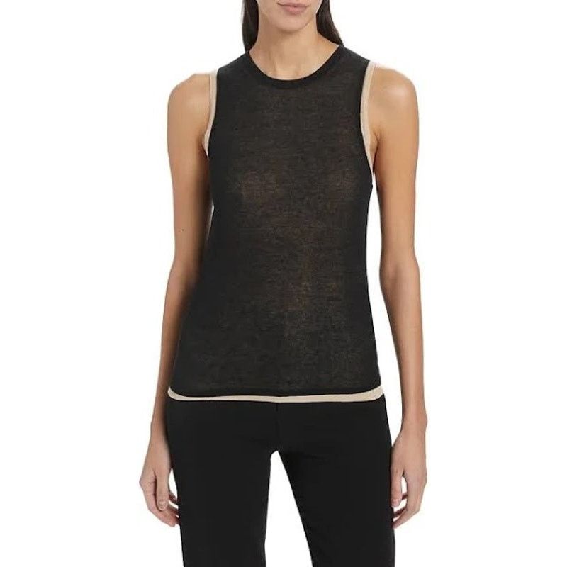 Vince Vince Double Layer Camisole - Black & Beige - Size Small Size S / US 4 / IT 40 - 1 Thumbnail