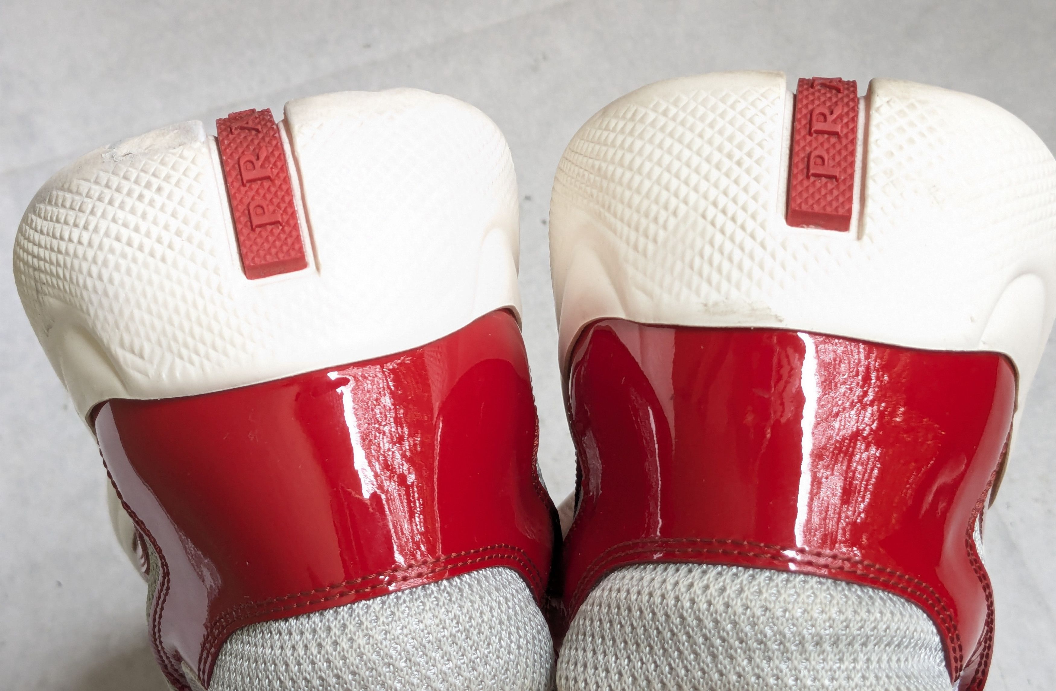 Prada Prada America's Cup Sneakers Red Patent Leather 12 Low Top Size US 12 / EU 45 - 11 Thumbnail