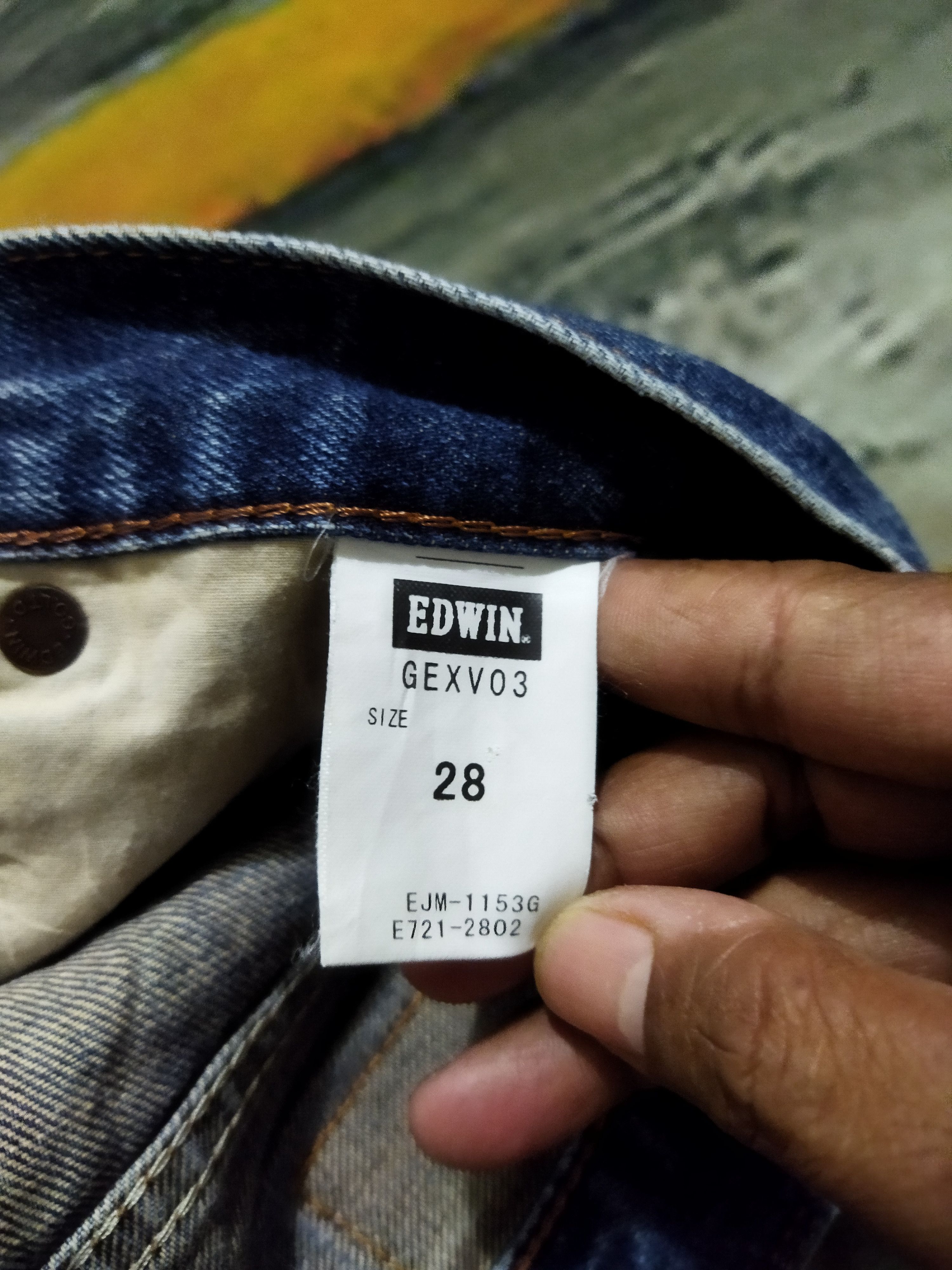 Edwin VINTAGE EDWIN GEXV03 BLUE JEANS PANTS Size US 30 / EU 46 - 11 Thumbnail