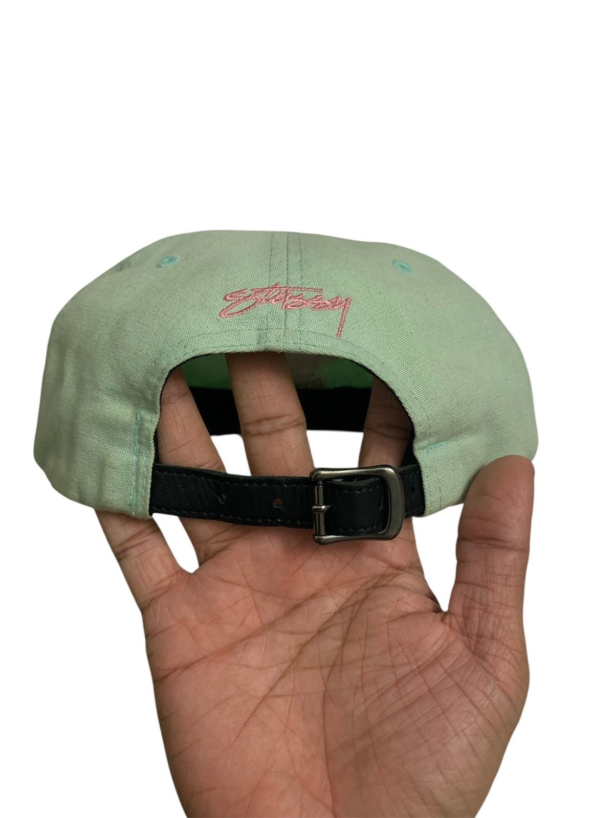 Rick Owens × Stussy Stussy Crown Low Pro Cap Turquoise Dad Hat Skate Style Size ONE SIZE - 4 Thumbnail
