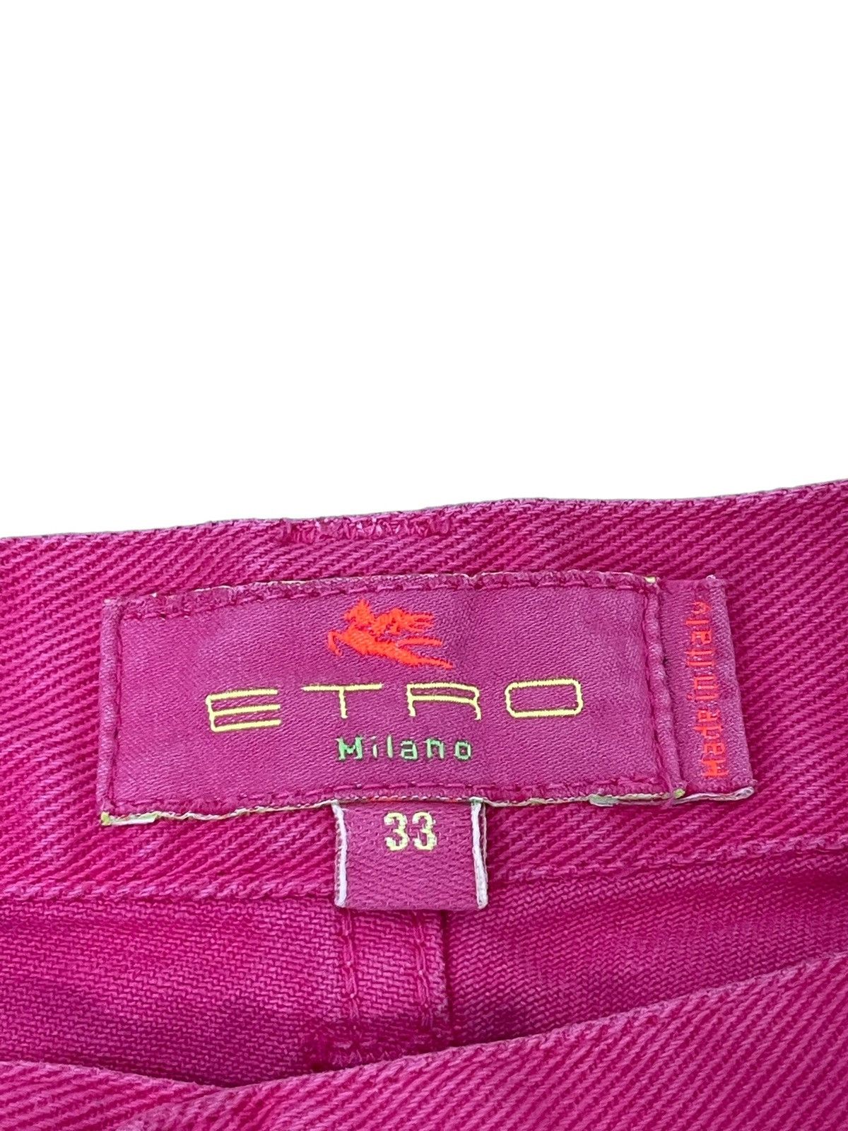 Japanese Brand Hybrid Jeans Etro Italy Pinky Denim Regular Straight 8🟦7 Size US 32 / EU 48 - 9 Thumbnail