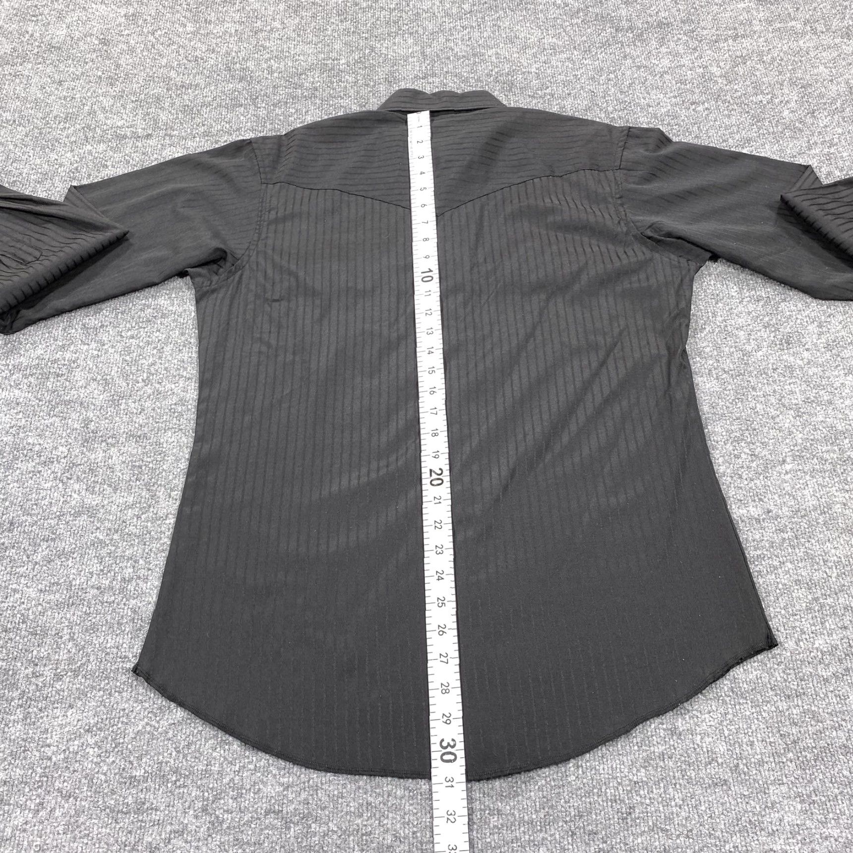 Wrangler Wrangler Shirt Mens Medium Black Stripe Long Sleeve Western Button-Up Casual Size US M / EU 48-50 / 2 - 6 Thumbnail