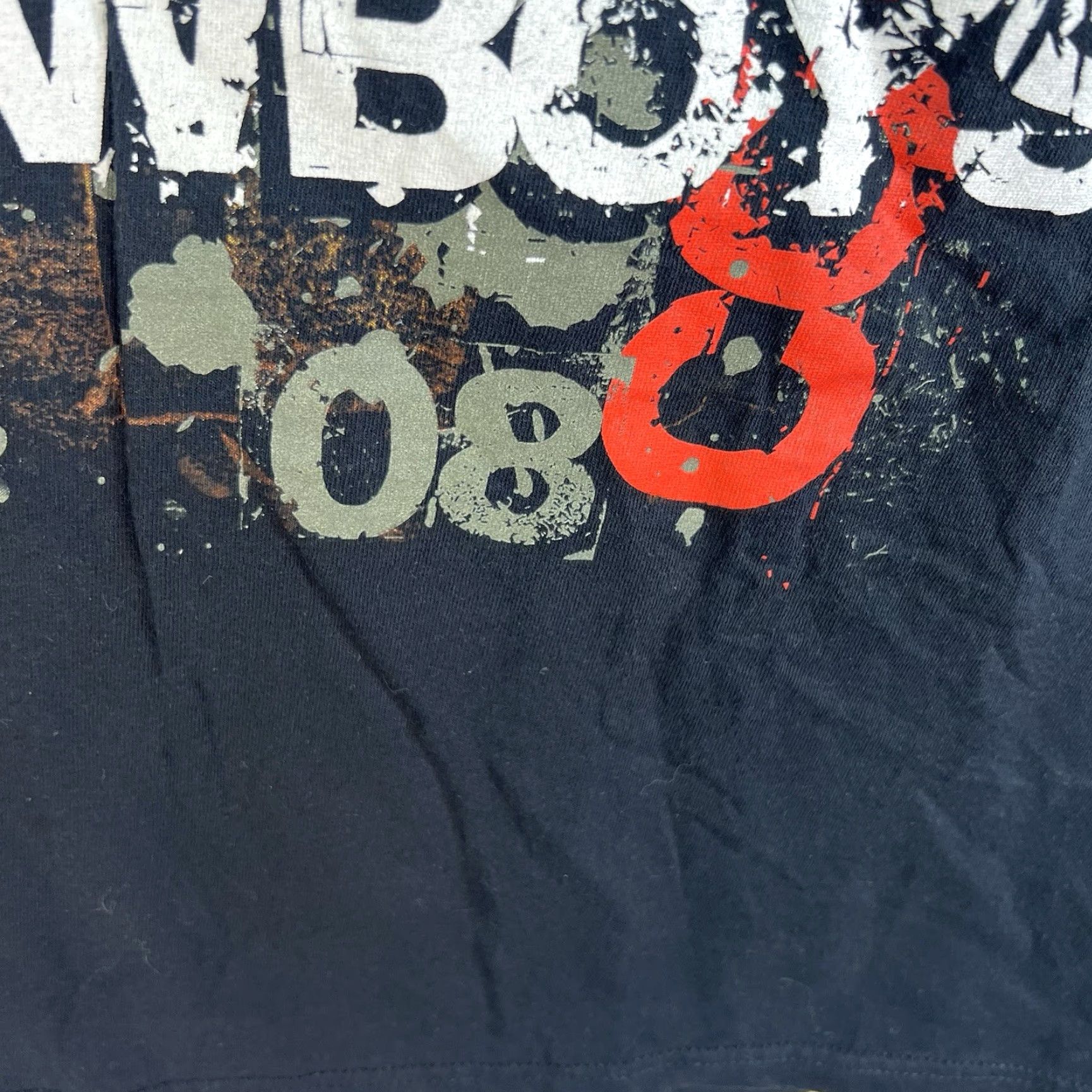 Gildan Vintage Lo Cash Cowboys 2008 Concert T-Shirt Men XL Black Red Music Tour Short Sleeve Size US XL / EU 56 / 4 - 3 Thumbnail