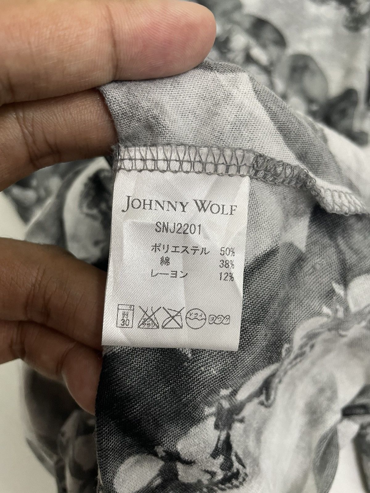 14th Addiction Johnny Wolf Japan Skull Monogram Tshirt Hysteric Style Size US XS / EU 42 / 0 - 8 Thumbnail