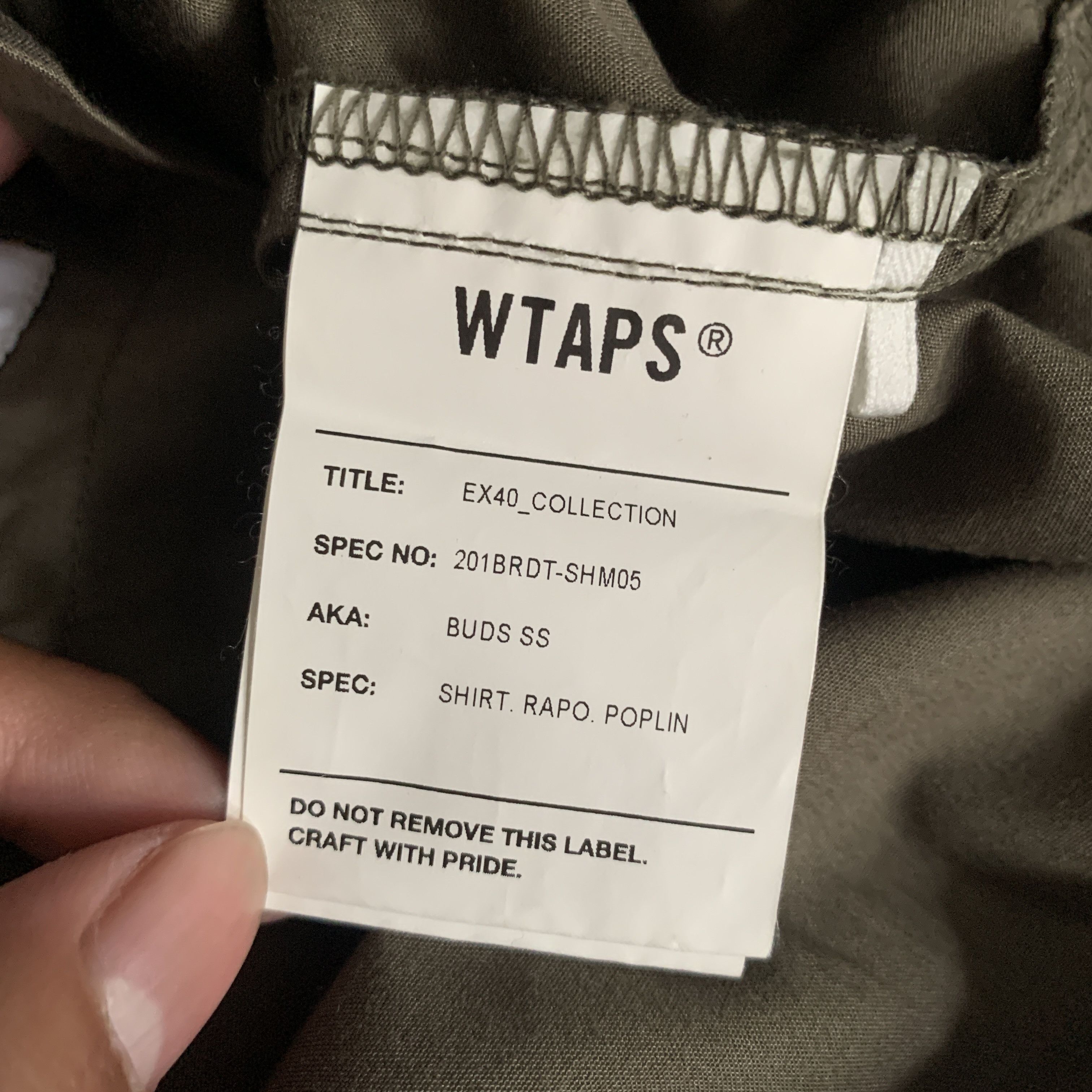 Wtaps Wtaps Buds Ss Shirts Rapo Poplin Size US M / EU 48-50 / 2 - 6 Thumbnail