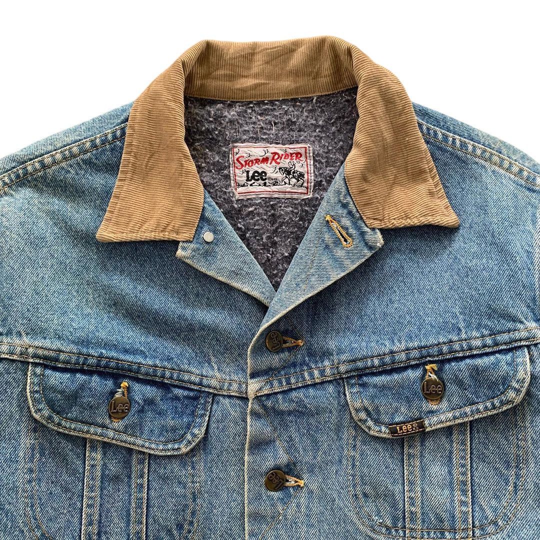 Lee × Vintage 1970s Lee Storm Riders Blanket Lined Denim Jacket Size US L / EU 52-54 / 3 - 4 Thumbnail