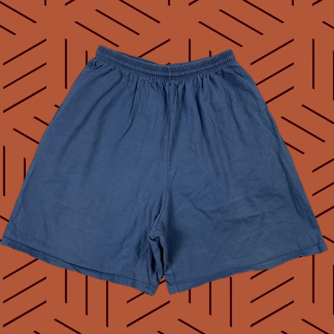 Vintage VINTAGE PLUMA ATHLETIC COTTON SHORTS XL BLUE HEAVYWEIGHT POCKETED MENS USA SPORTS Size US 36 / EU 52 - 1 Thumbnail