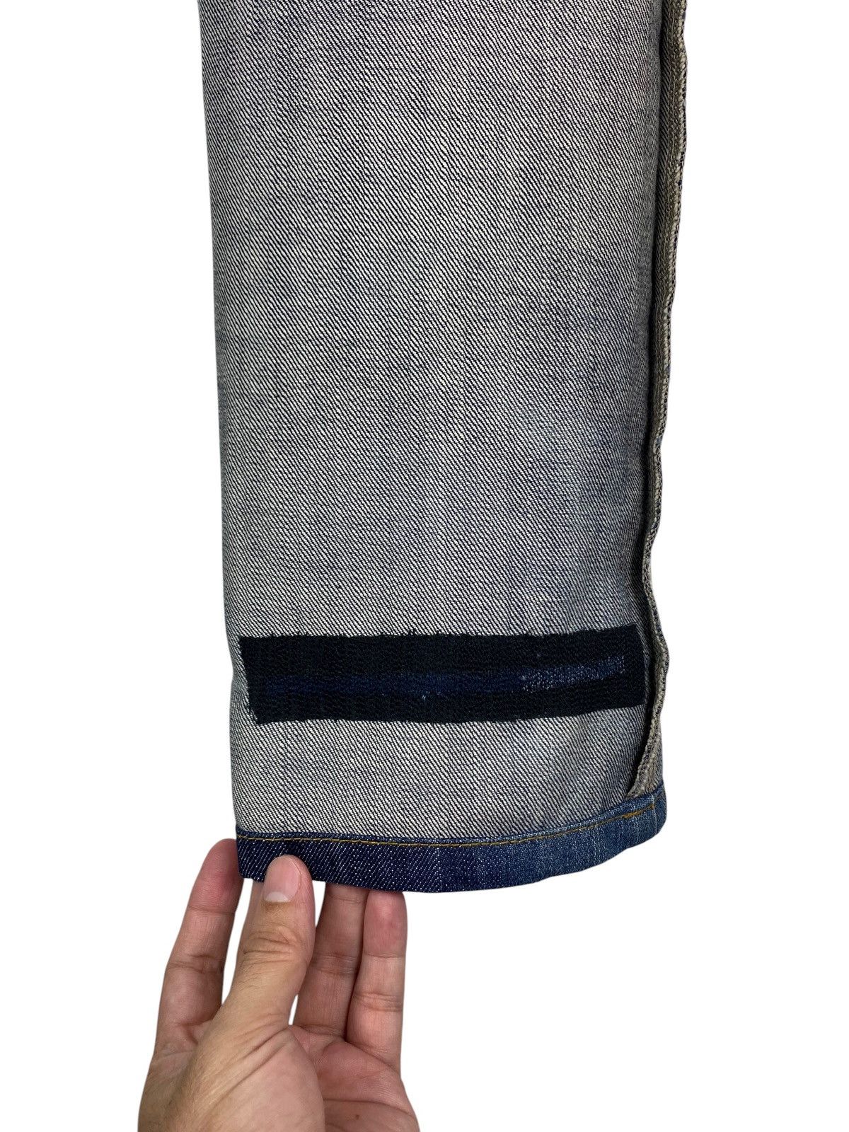 Marithe + Francois Girbaud Marithé François Girbaud Crossed Red Enamel Tape Denim Jeans Size US 30 / EU 46 - 23 Thumbnail