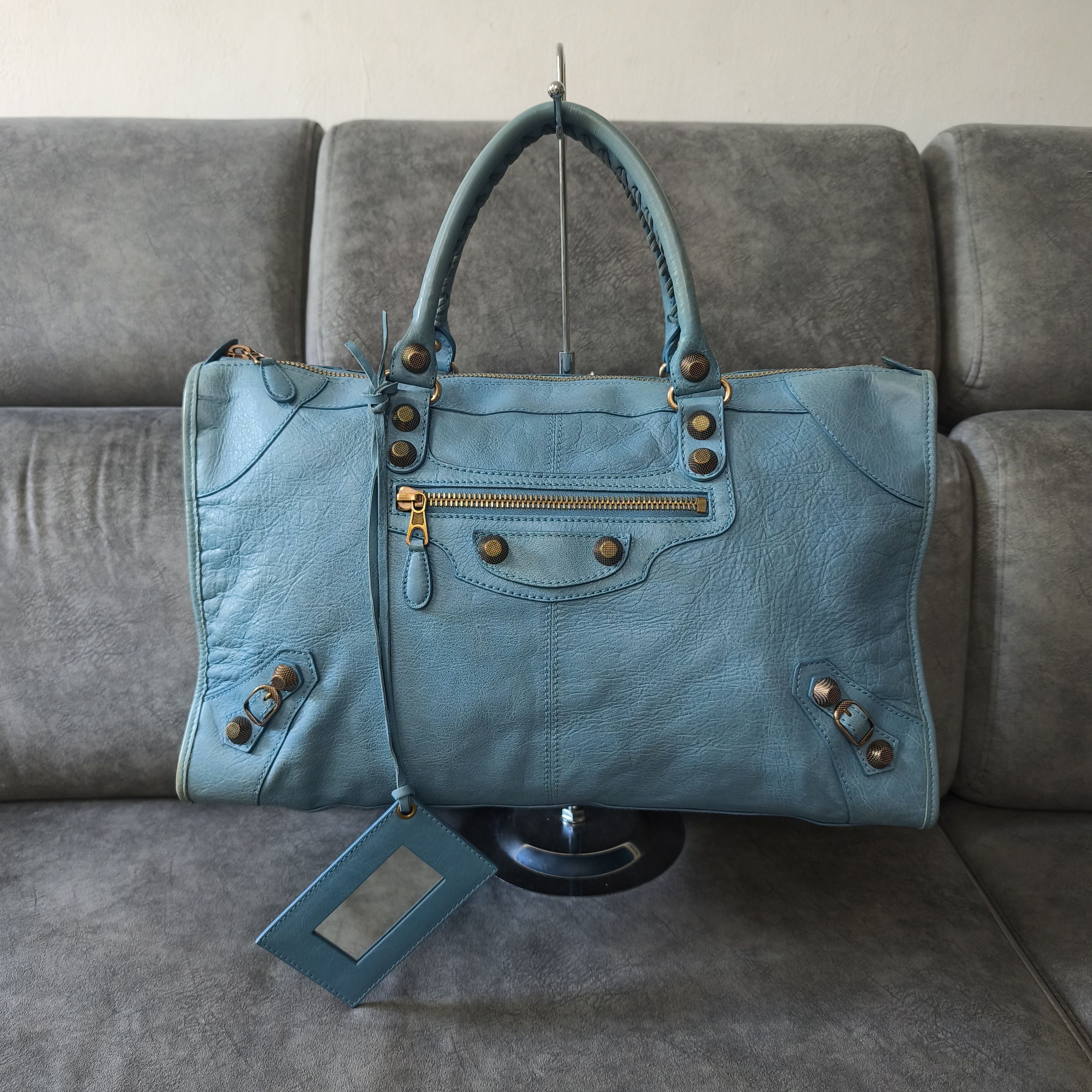 Balenciaga BALENCIAGA 2000s - Work Lambskin Giant Hardware City Bag Size ONE SIZE - 1 Thumbnail