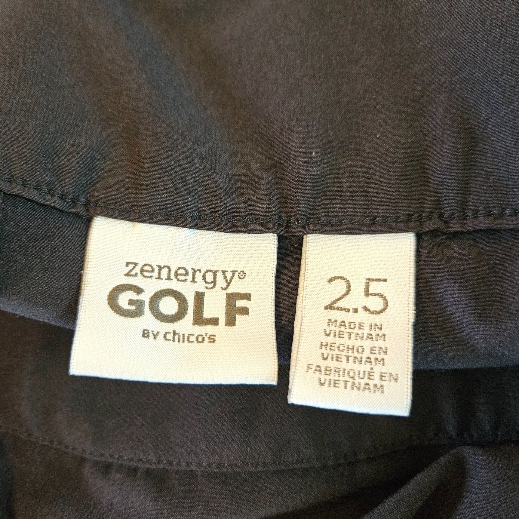 Vintage Chico's Zenergy Golf Womens Cropped Pants 14 Black High Rise Cropped Pants Womens 14 Black Chico's Zenergy Golf Size 36" / US 14 / IT 50 - 7 Thumbnail