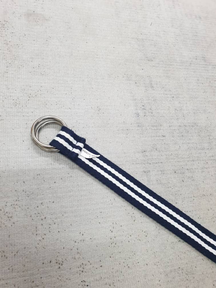 Japanese Brand Punk rock style stripe blue white belt Size ONE SIZE - 4 Thumbnail