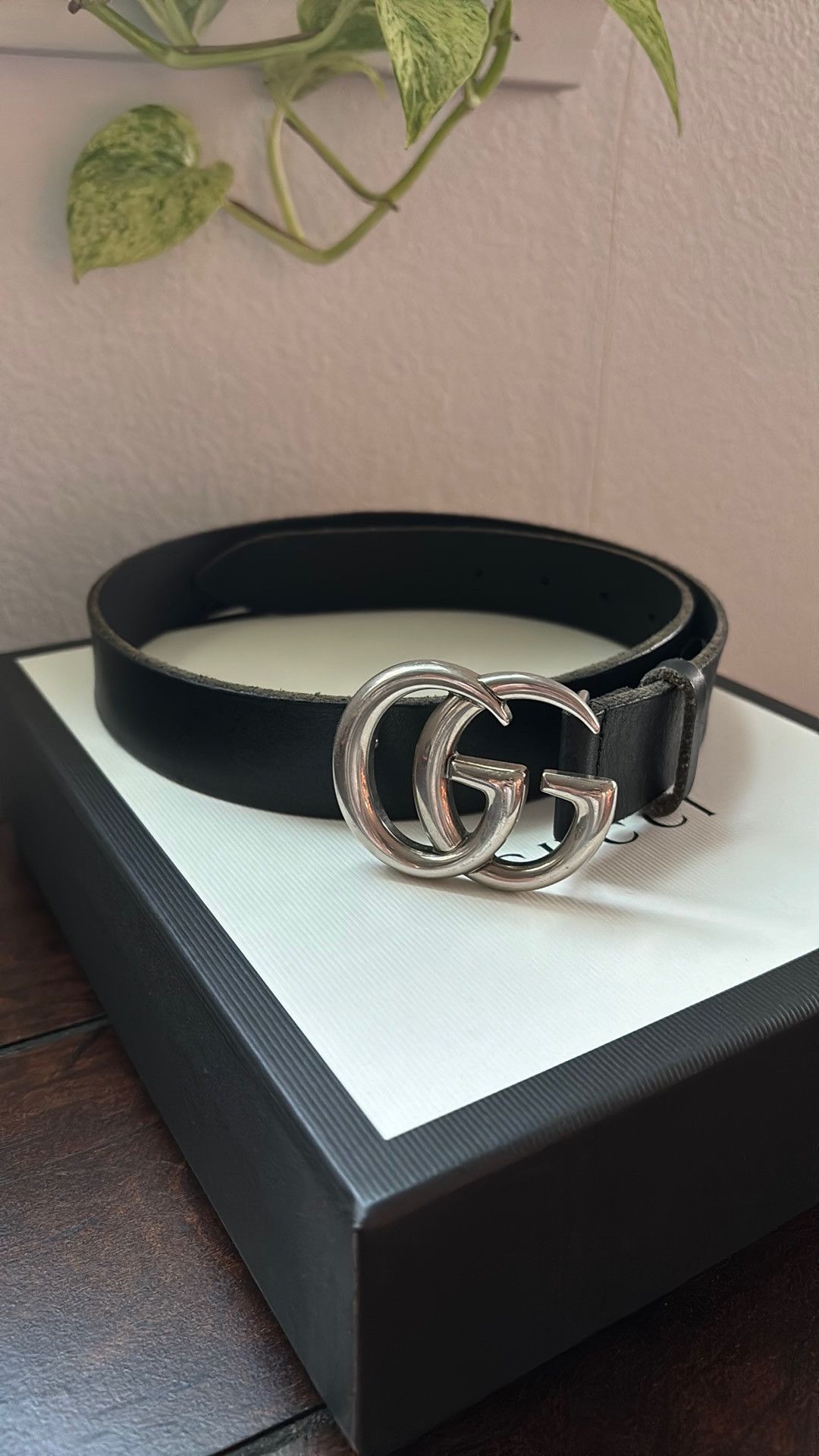 Gucci GG marmont belt with silver buckle size 75 Size ONE SIZE - 1 Thumbnail