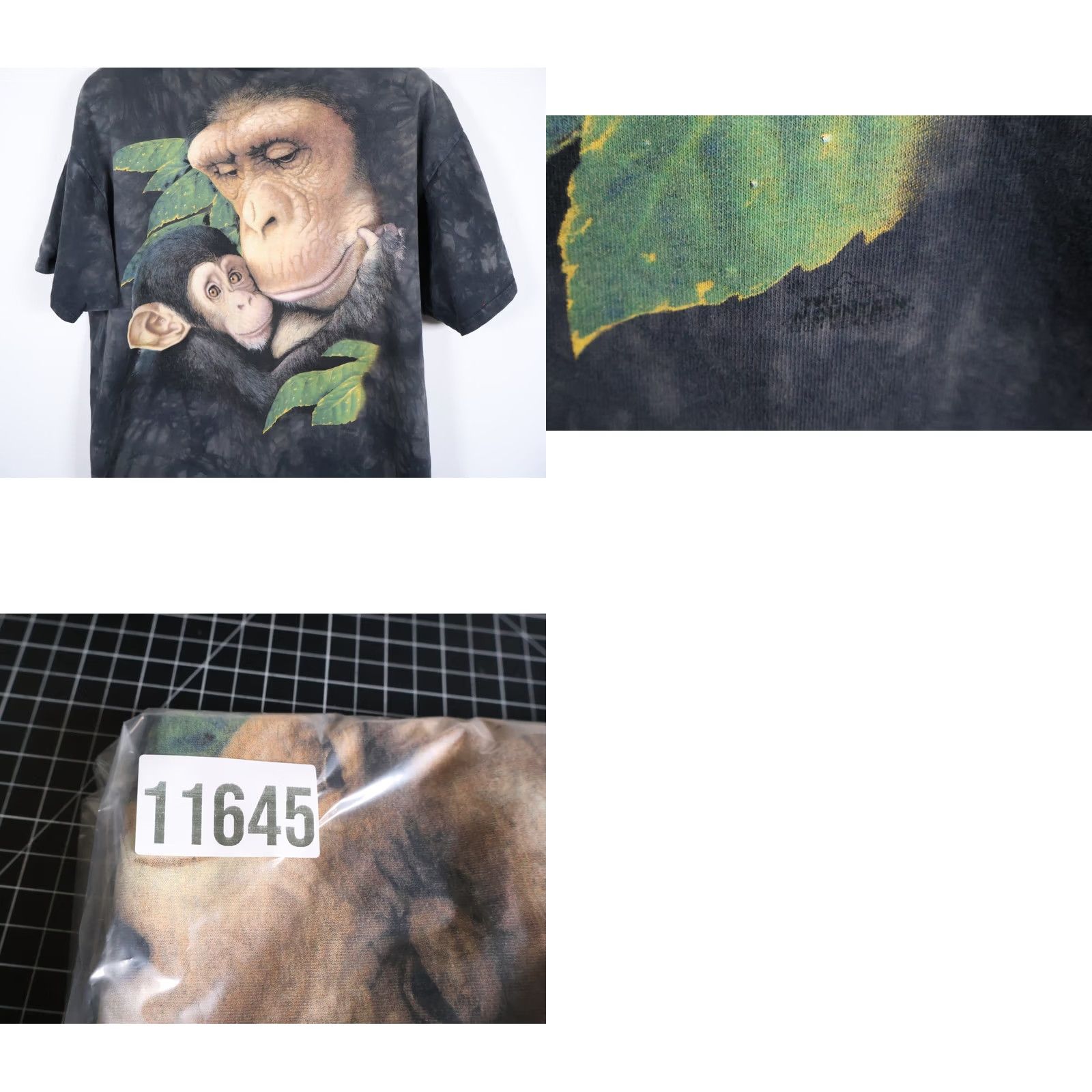 The Mountain VINTAGE The Mountain T-Shirt Adult 2XL Gray Tie Dye Monkey Michigan Zoo Shirt Mens Size US XL / EU 56 / 4 - 8 Thumbnail