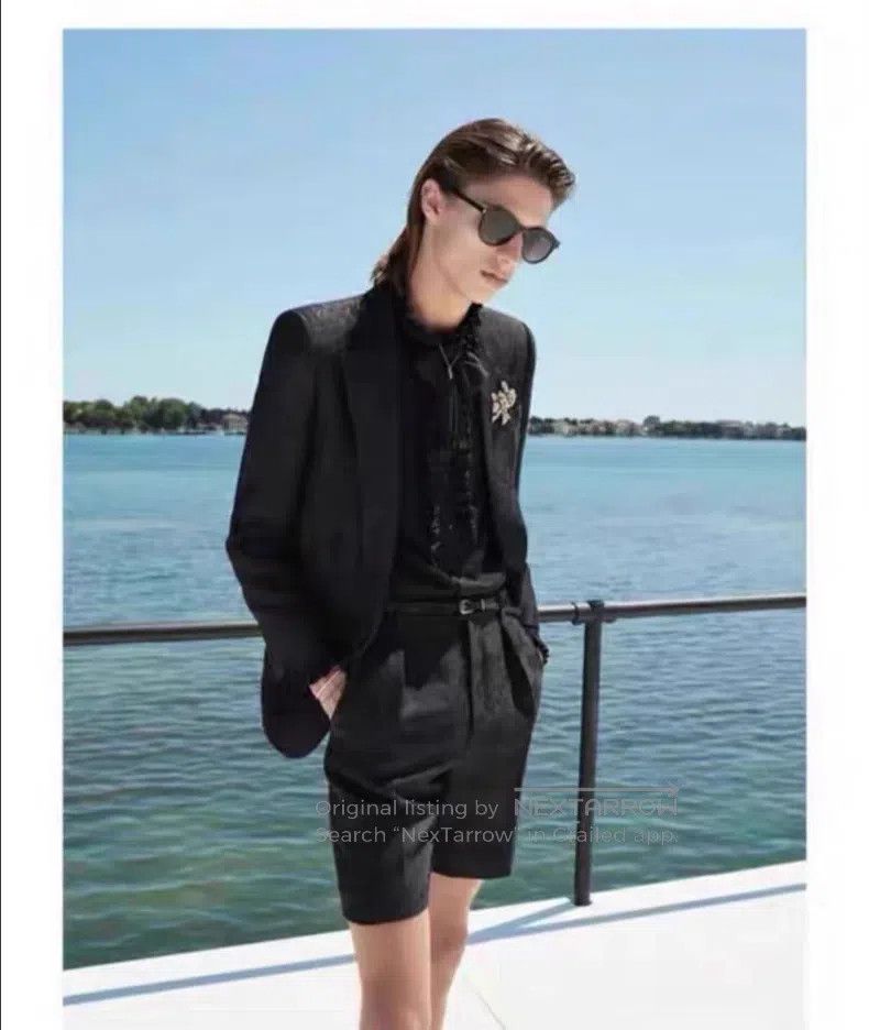 Saint Laurent Paris Saint Laurent Paris Floral Embroidered Jacquard Suit Size US M / EU 48-50 / 2 - 9 Thumbnail