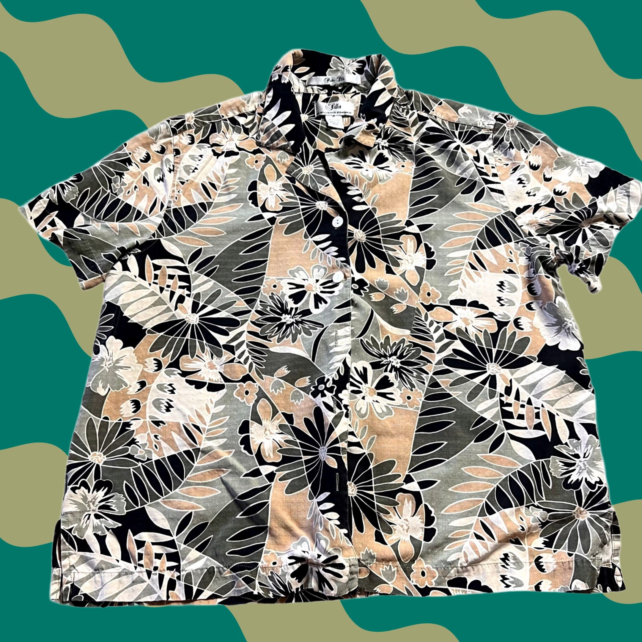 Vintage VINTAGE Bill Blass Button Up Mens Size M Silk Black Short Sleeve Shirt Size US M / EU 48-50 / 2 - 1 Thumbnail