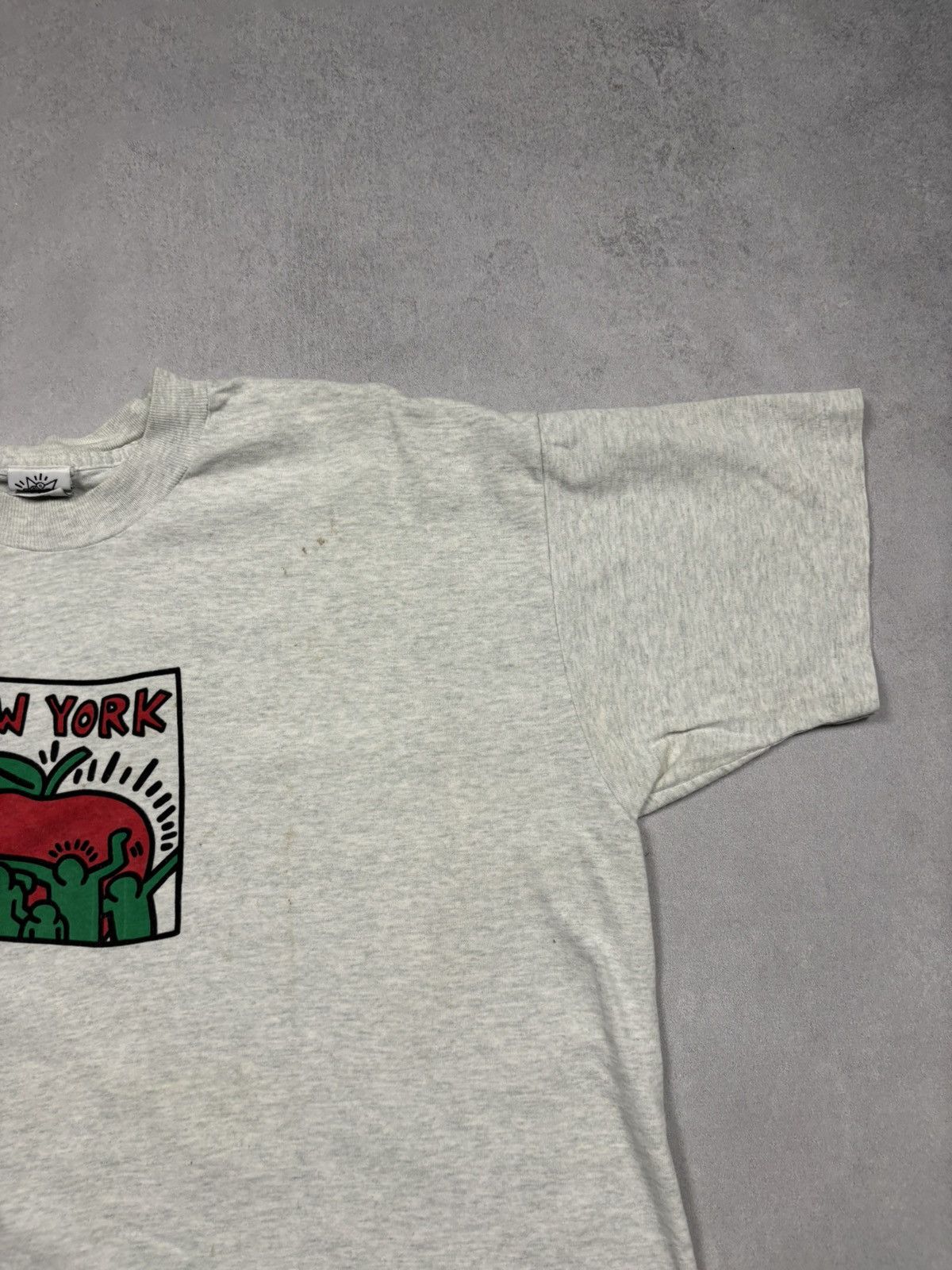 Keith Haring Vintage 80s Keith Haring New York Apple Pop Shop Art Tee XL Size US XL / EU 56 / 4 - 2 Thumbnail