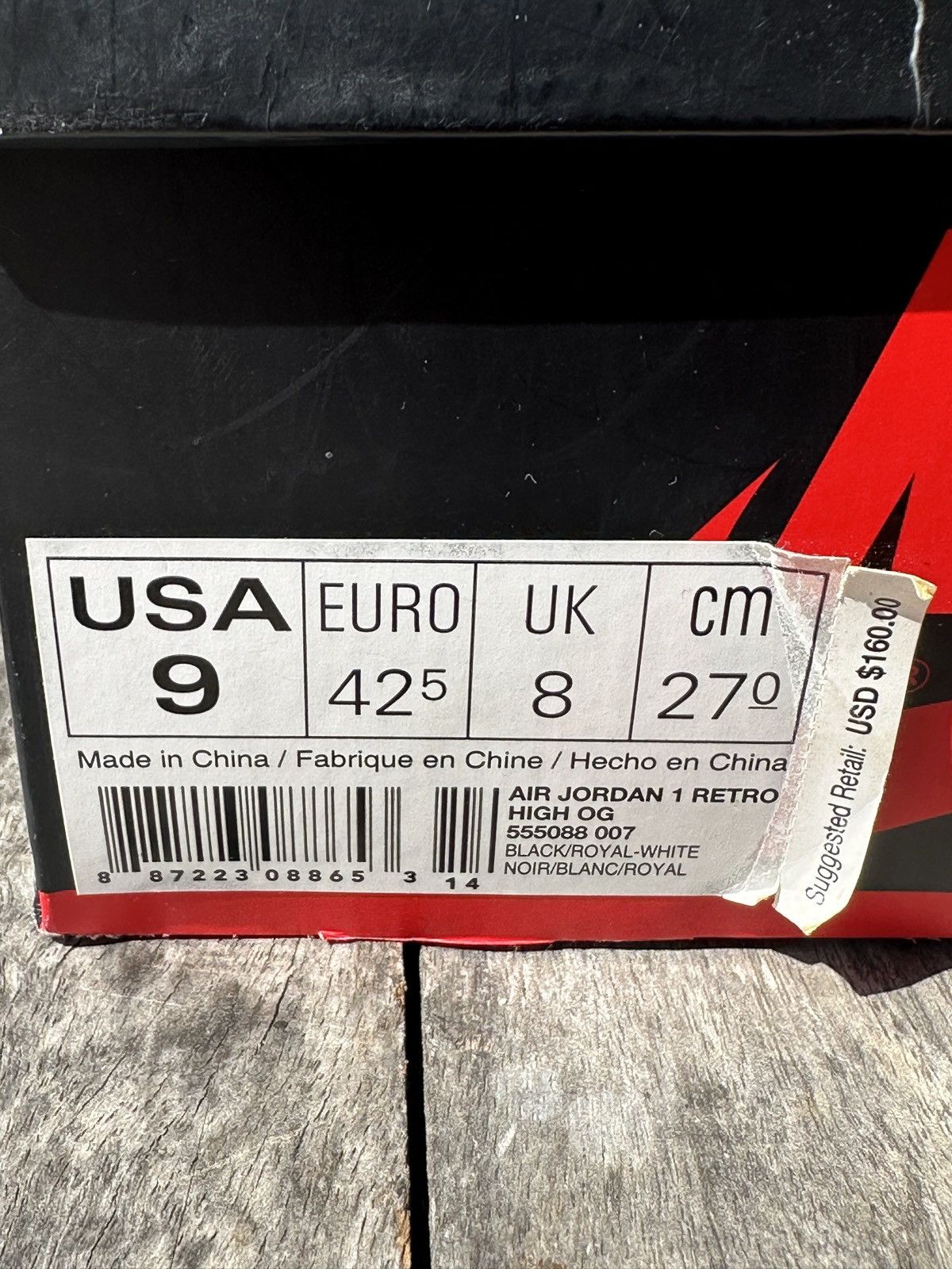 Jordan Brand × Nike Air Jordan 1 Retro High OG (Royal 2017) Size US 9 / EU 42 - 9 Thumbnail