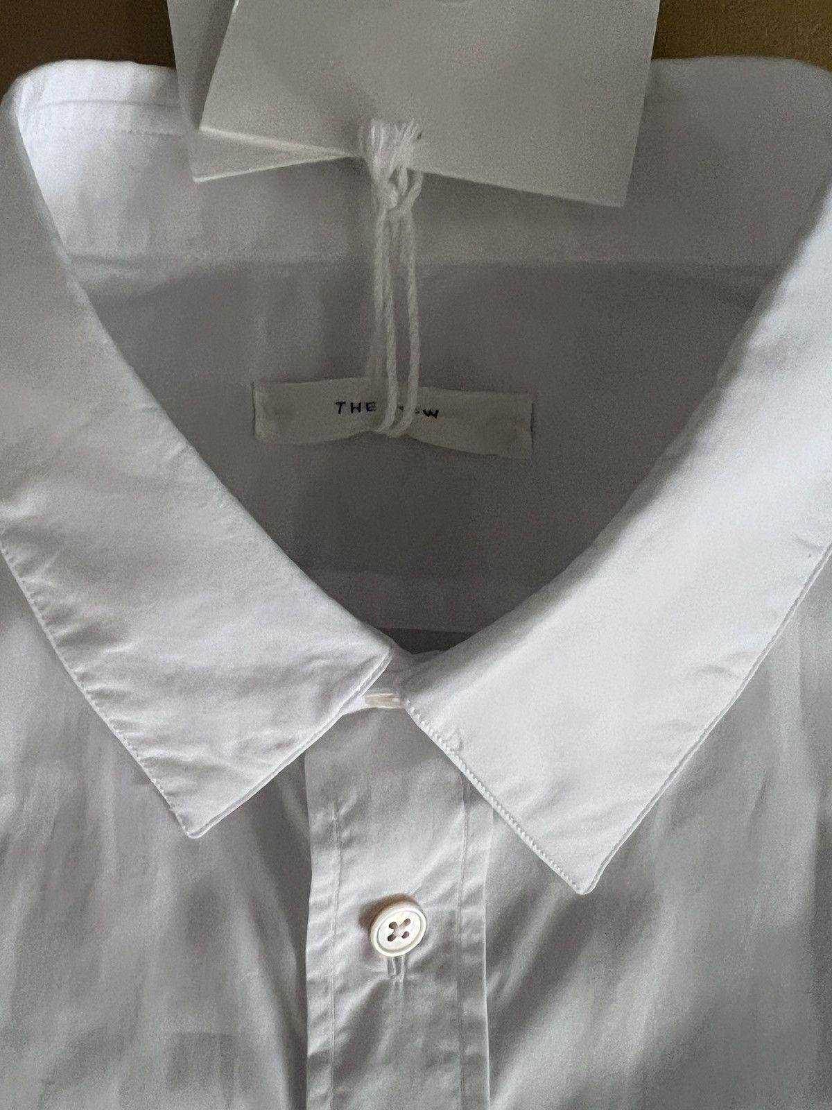 The Row $1K White cotton Ahmet dress shirt, US16/EU41,made in France Size 40R - 13 Thumbnail